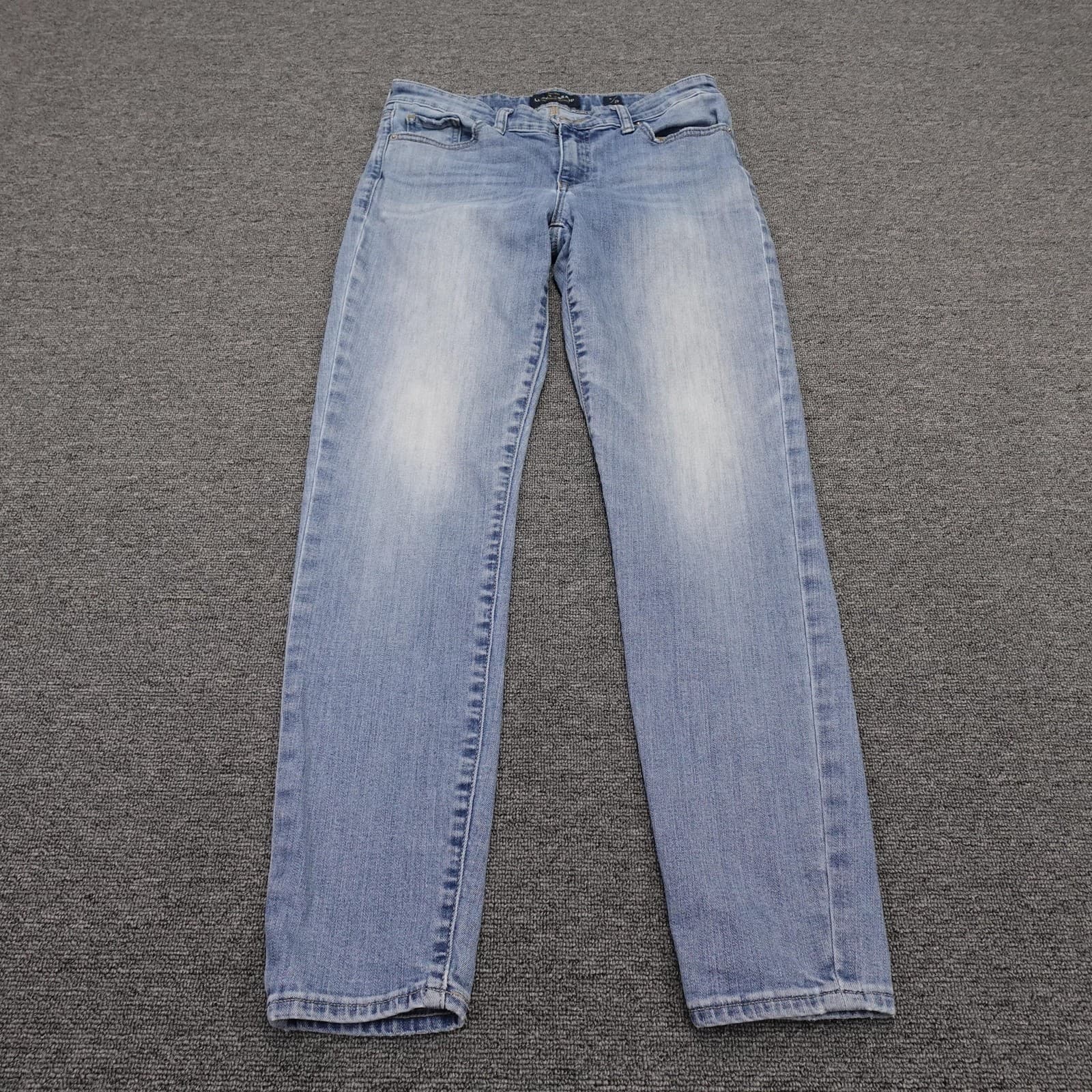 Lucky Brand Stella Skinny Jeans Womens 8/29 Blue Mid Rise Stretch Denim 29x30