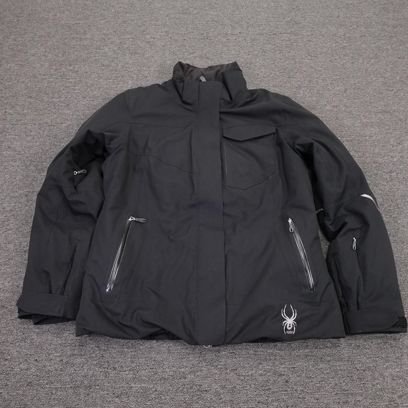Spyder Ski Jacket Womens 14 Black XTL 20/20K PrimaLoft Insulated Waterproof