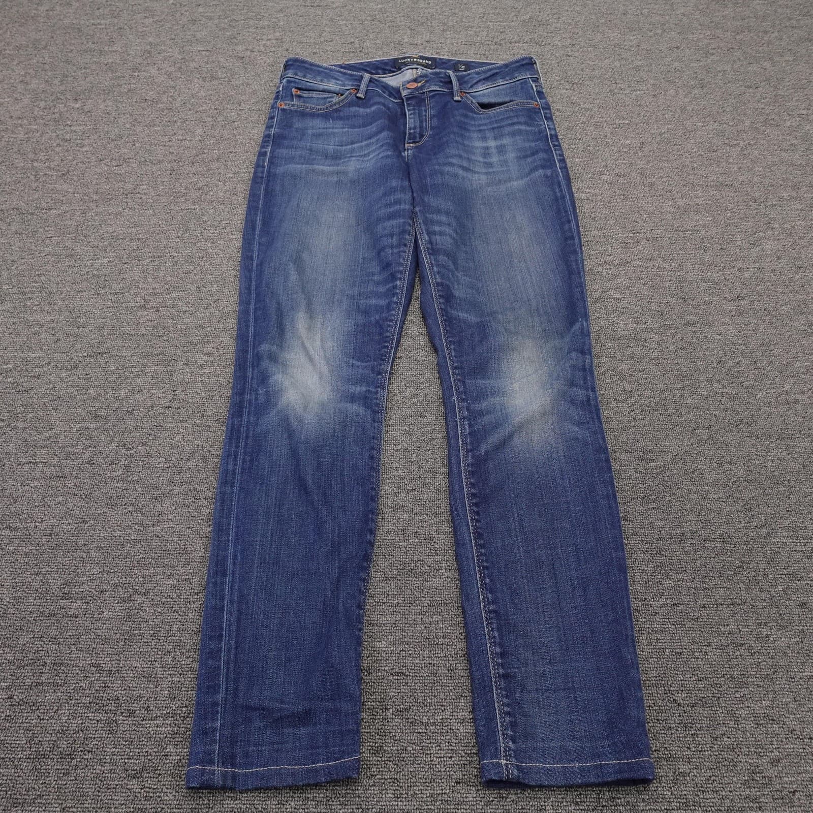 Lucky Brand Jeans Womens 2/26 Blue Medium Mid Rise Skinny Lolita Ankle Denim