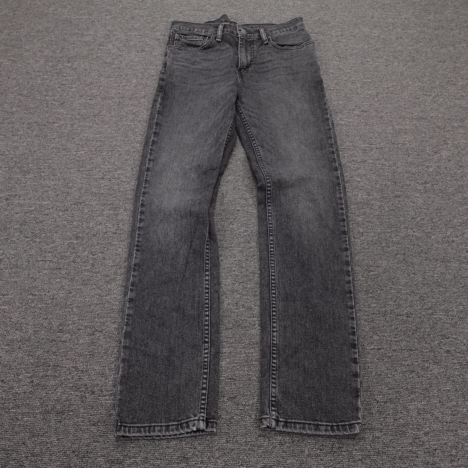 Levi's 511 Jeans Mens 31x32 Gray Dark Wash Slim Fit Stretch Denim Pants 5 Pocket