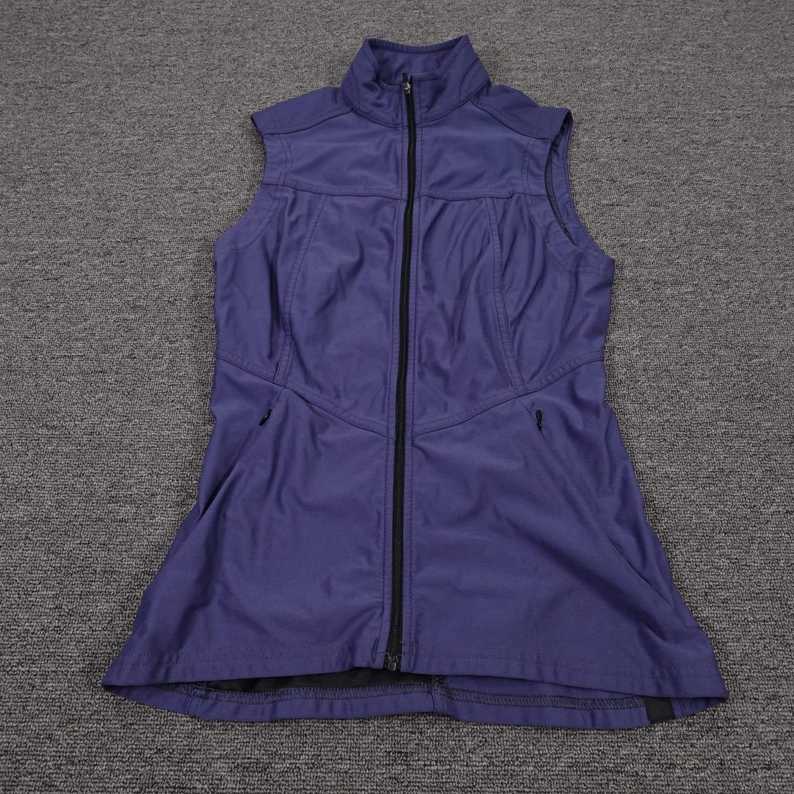 Irideon Vest Womens Small Purple Softshell Full Zip Riding Made USA Lightweight