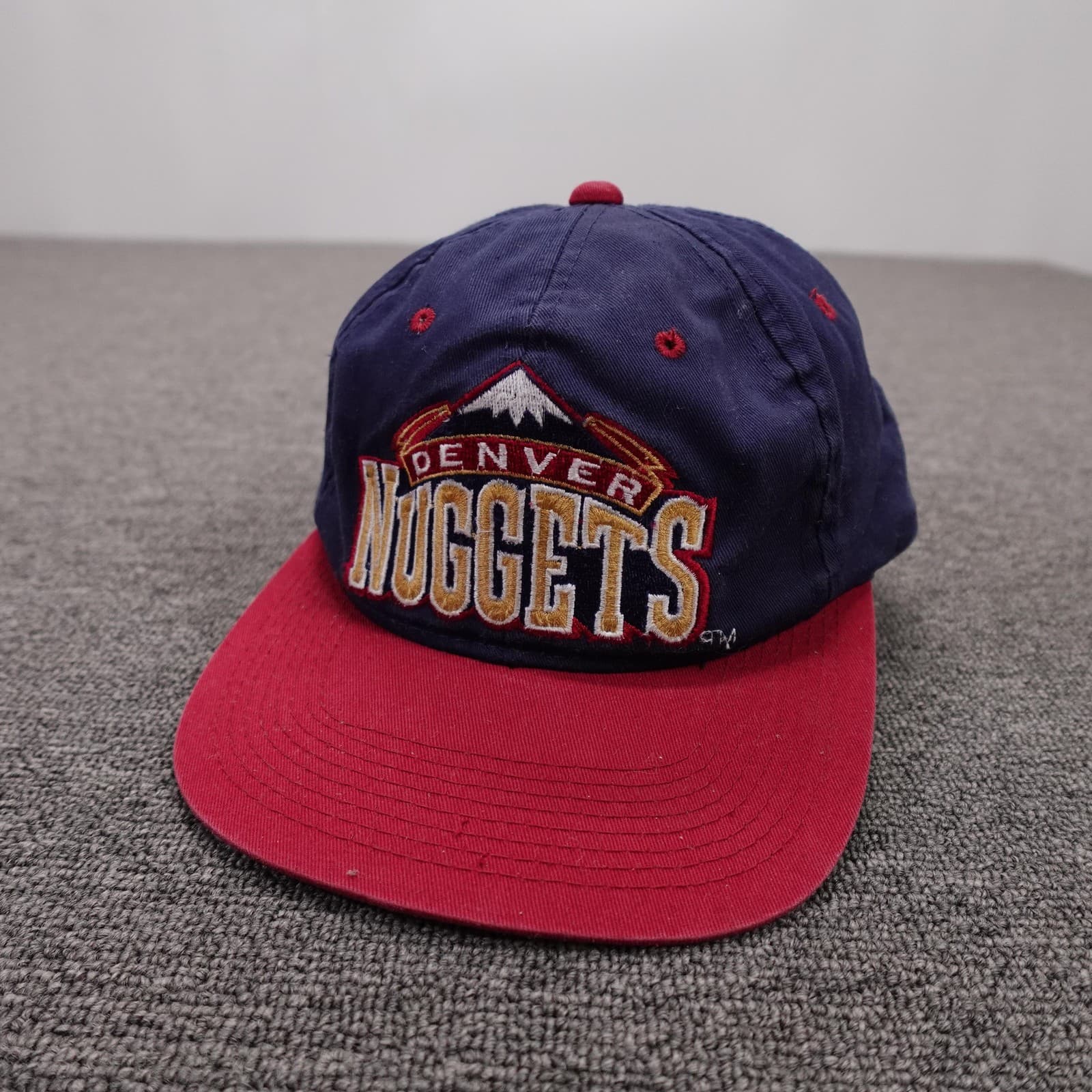 Vintage Denver Nuggets Hat Cap Snap Back One Size Blue NBA Sports Specialties