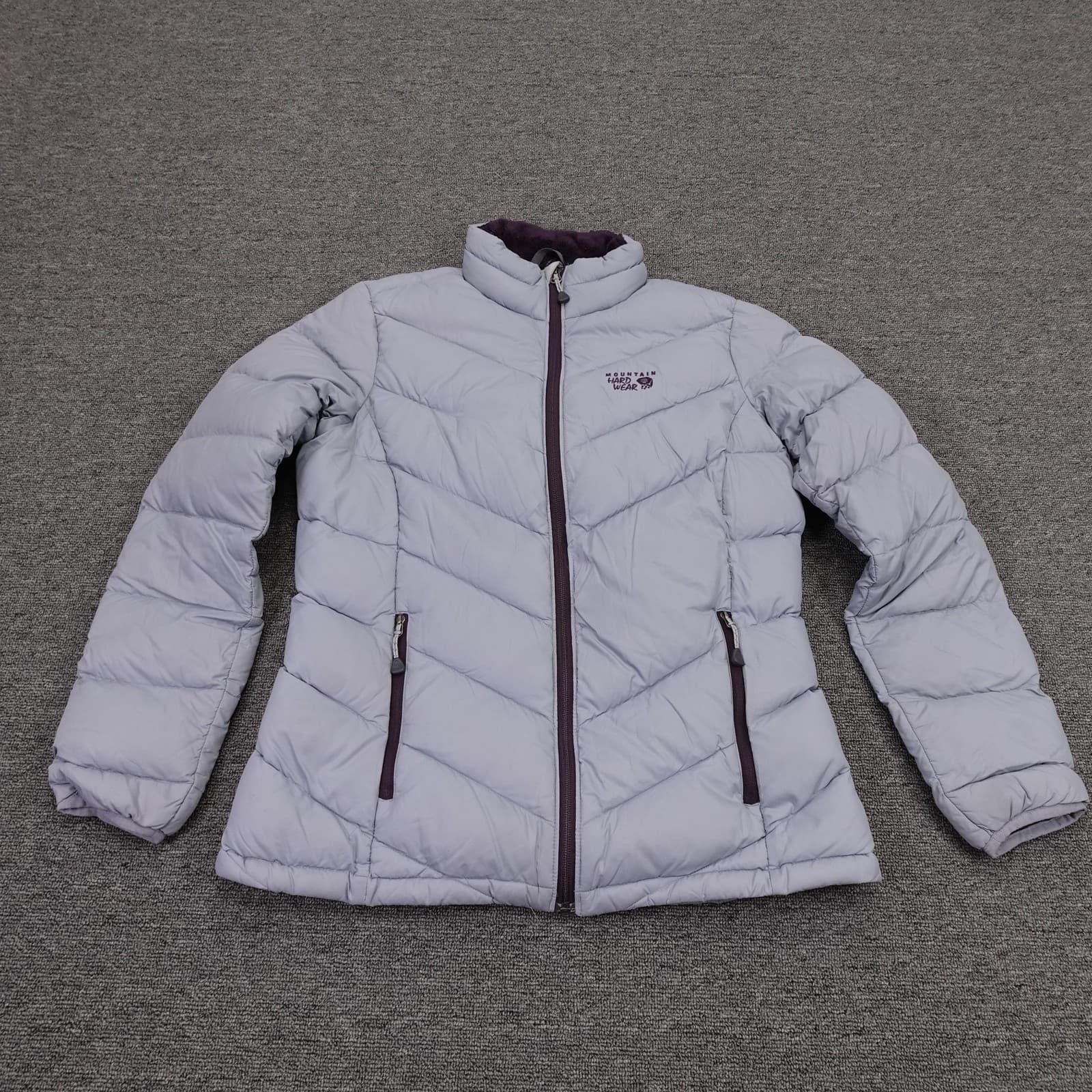 Mountain Hardwear Jacket Womens Medium Purple Down Puffer Full Zip Outdoor Warm