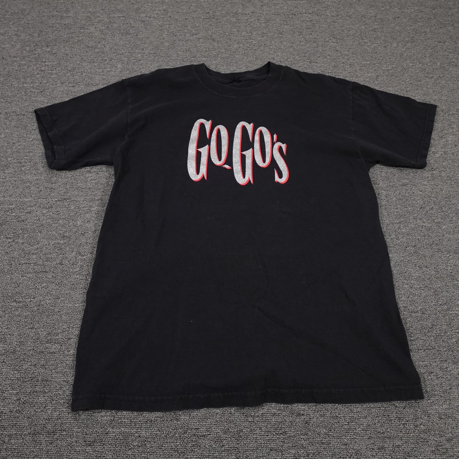Vintage Go-Go's Shirt Mens Large Black 2003 Tour Band Graphic Tee Y2K Music