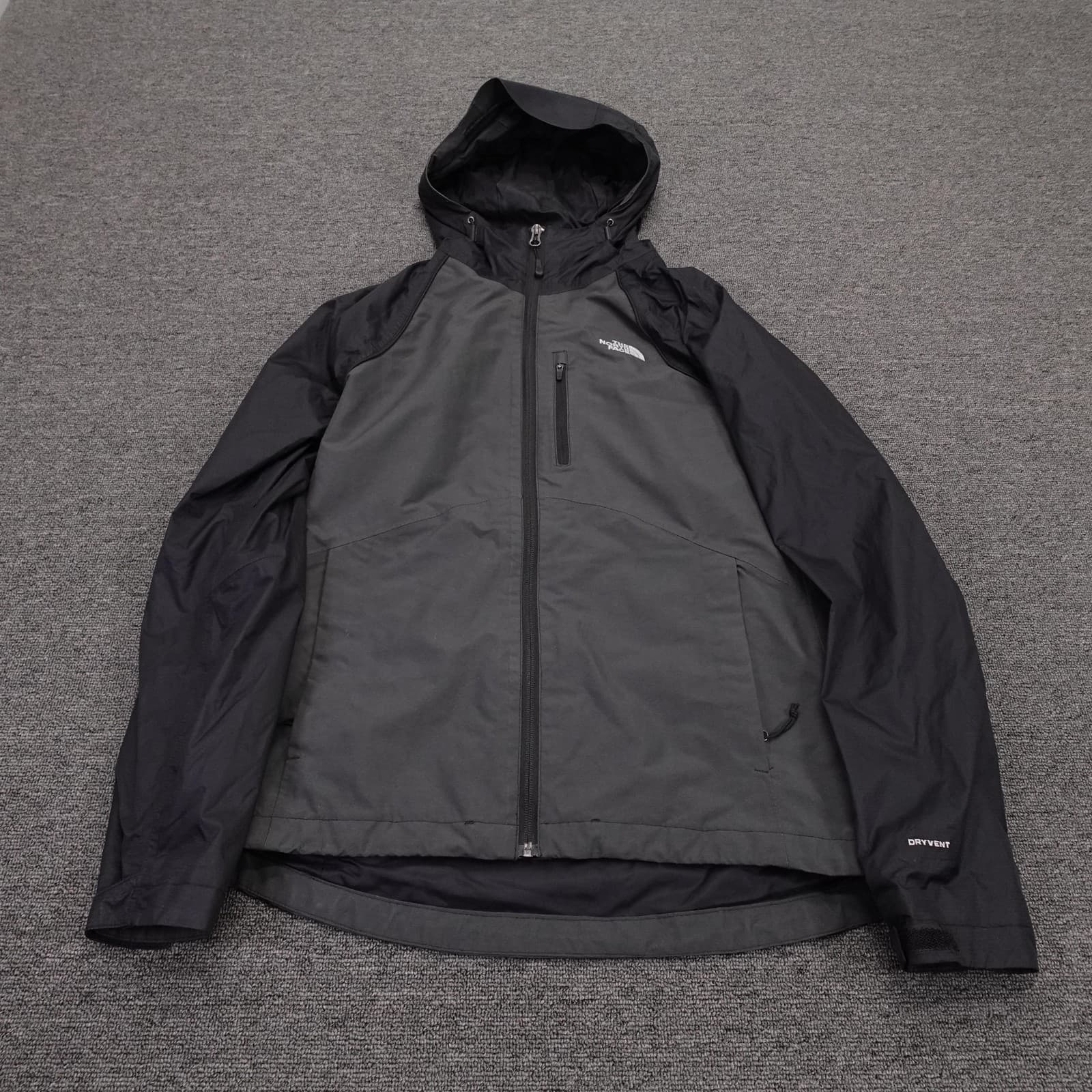 The North Face Jacket Womens Small Gray Black DryVent Hooded Triclimate Shell