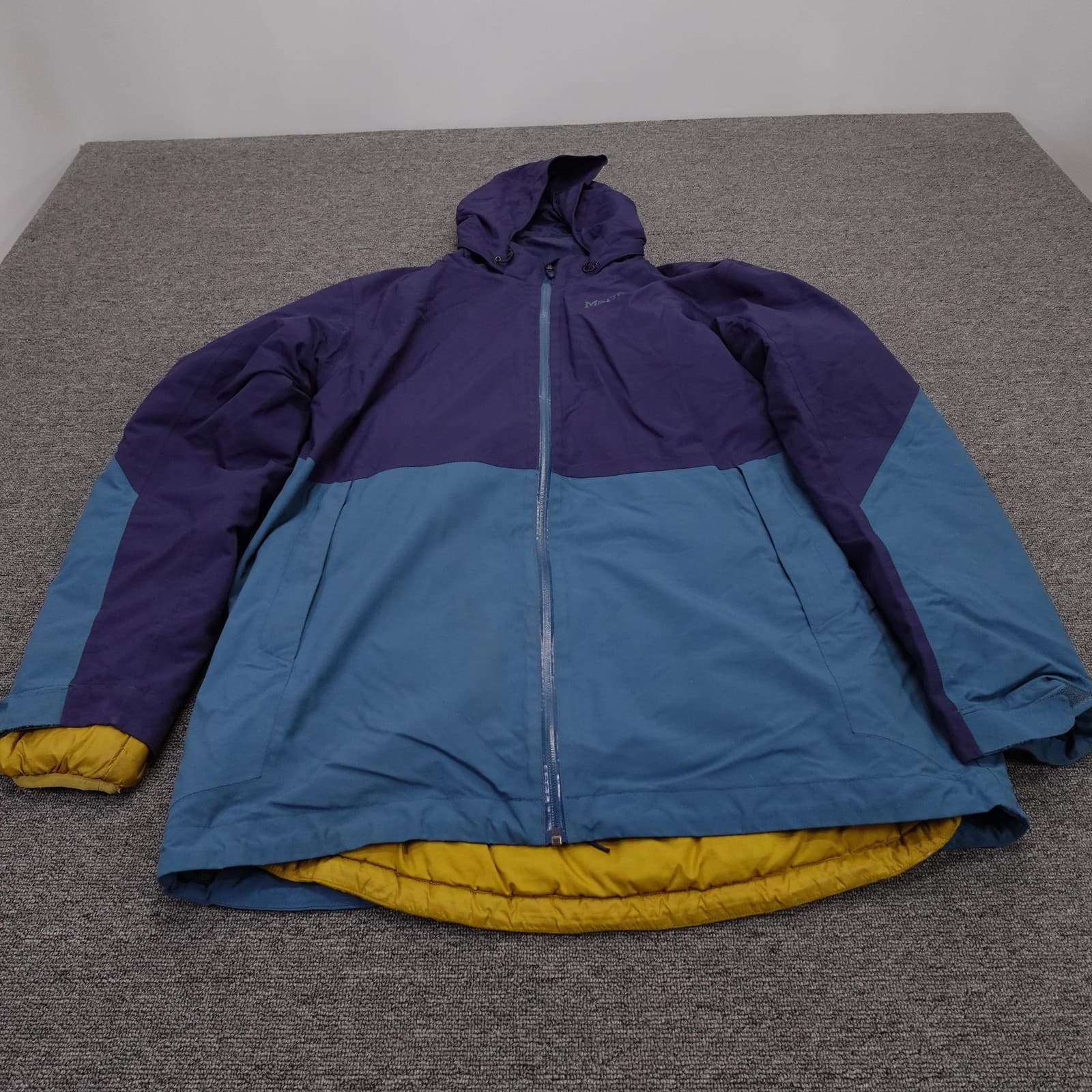Marmot Jacket Mens XL Blue 3-in-1 Hooded Insulated Thinsulate Ski Snowboard