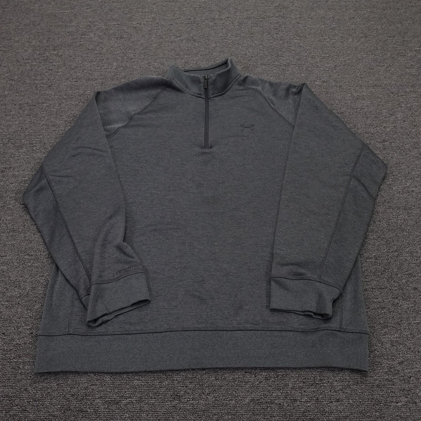 Under Armour Sweatshirt Mens 2XL Gray Storm ColdGear 1/4 Zip Pullover Fleece