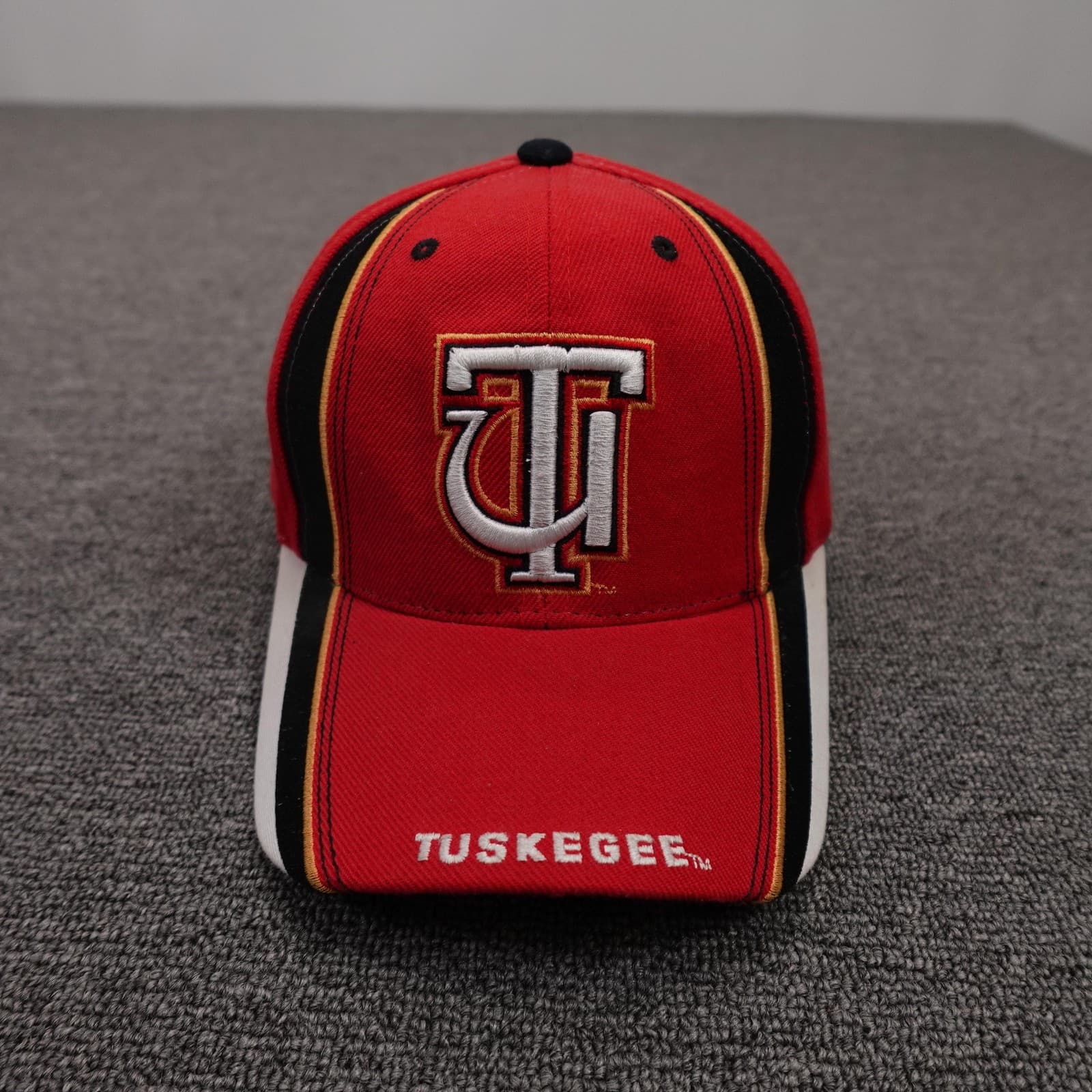 Tuskegee Golden Tigers Hat Cap Strap Back Mens One Size Red NCAA College Big Boy