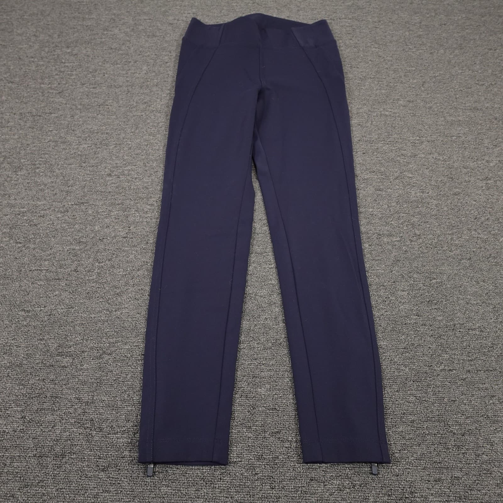 Athleta Leggings Womens Medium Blue Delancey Skyline High Rise Ankle Zip Pockets