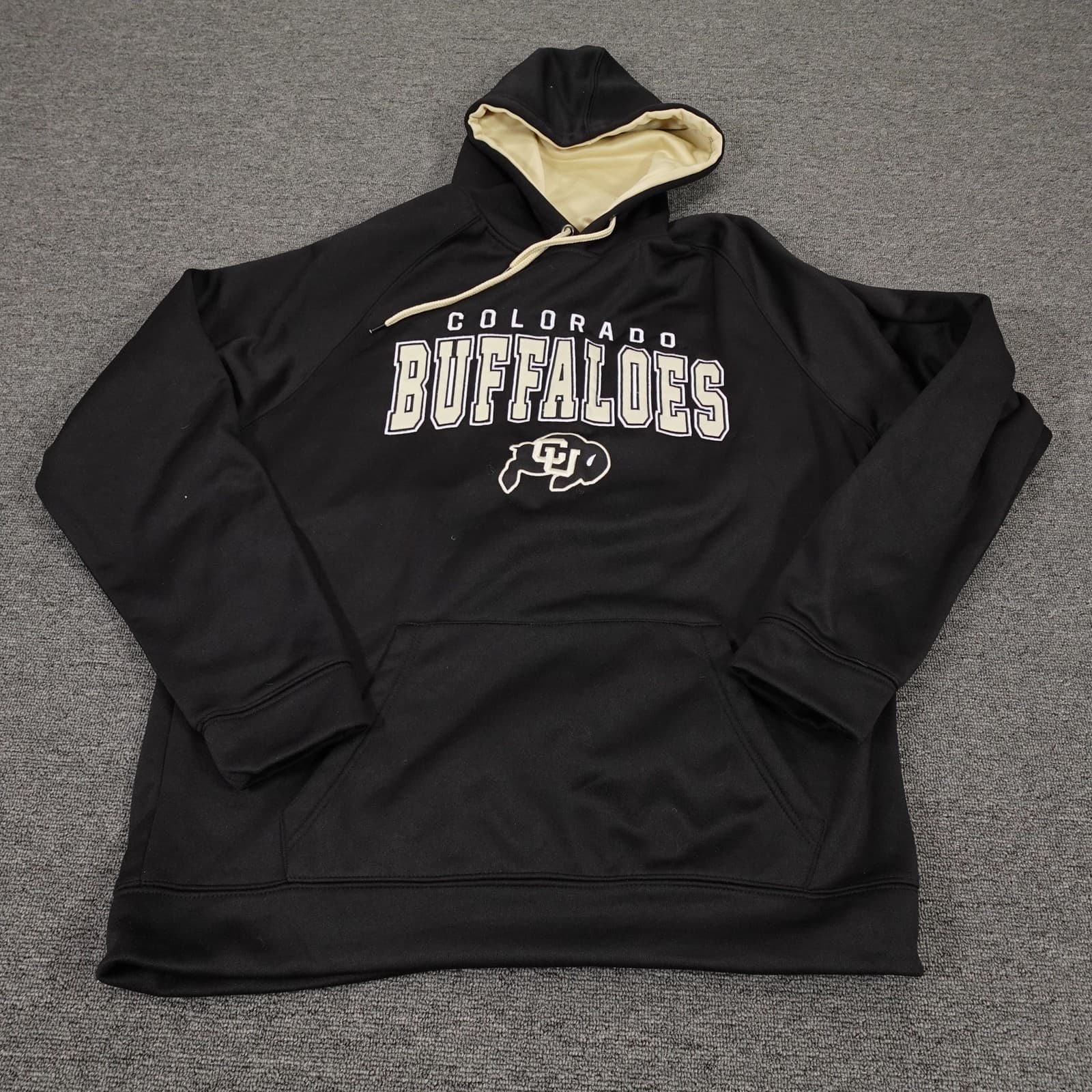 Colorado Buffaloes Sweatshirt Mens Large Black NCAA Football Colosseum Hoodie