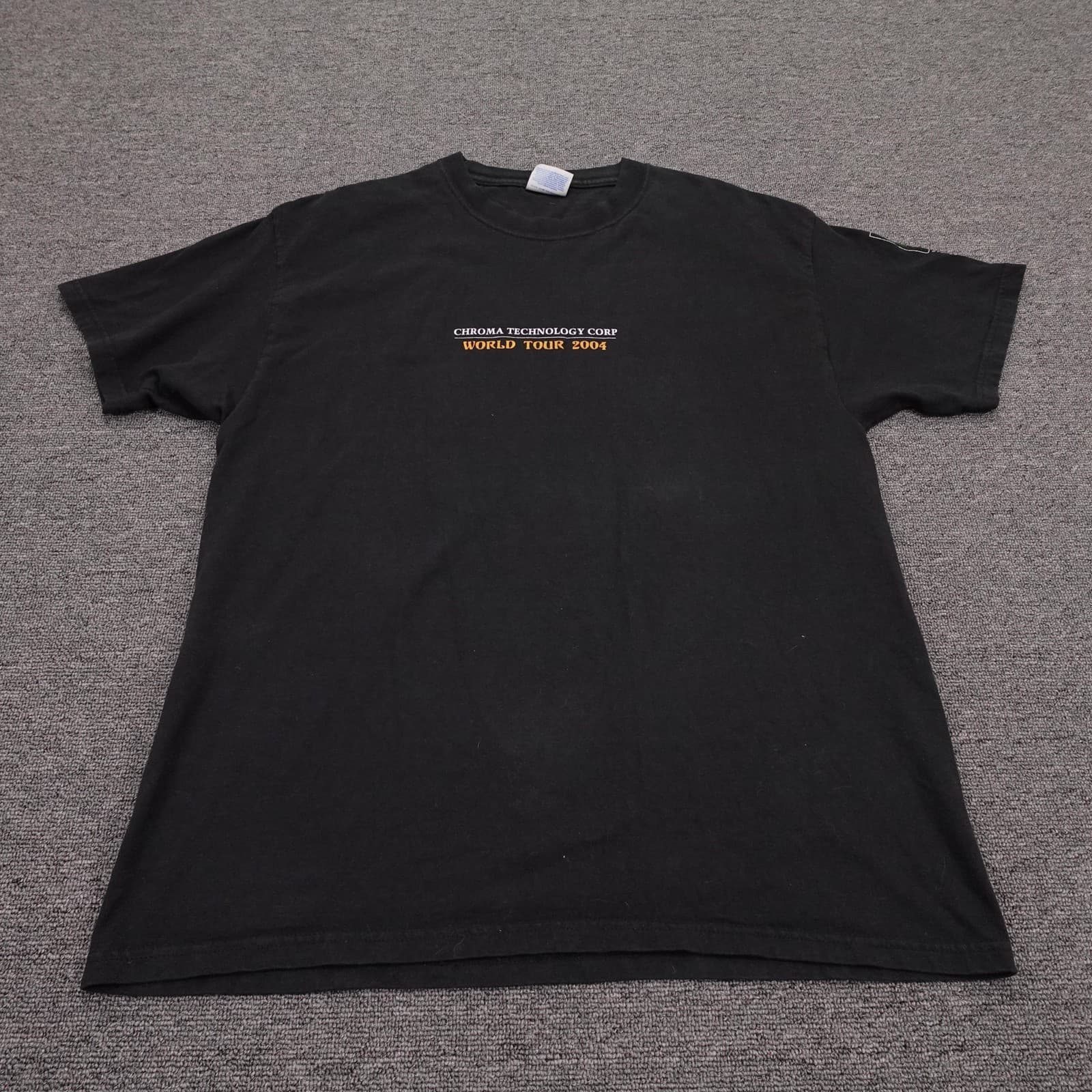 Vintage Chroma Technology Corp Shirt Mens Large World Tour 2004 Graphic Tee