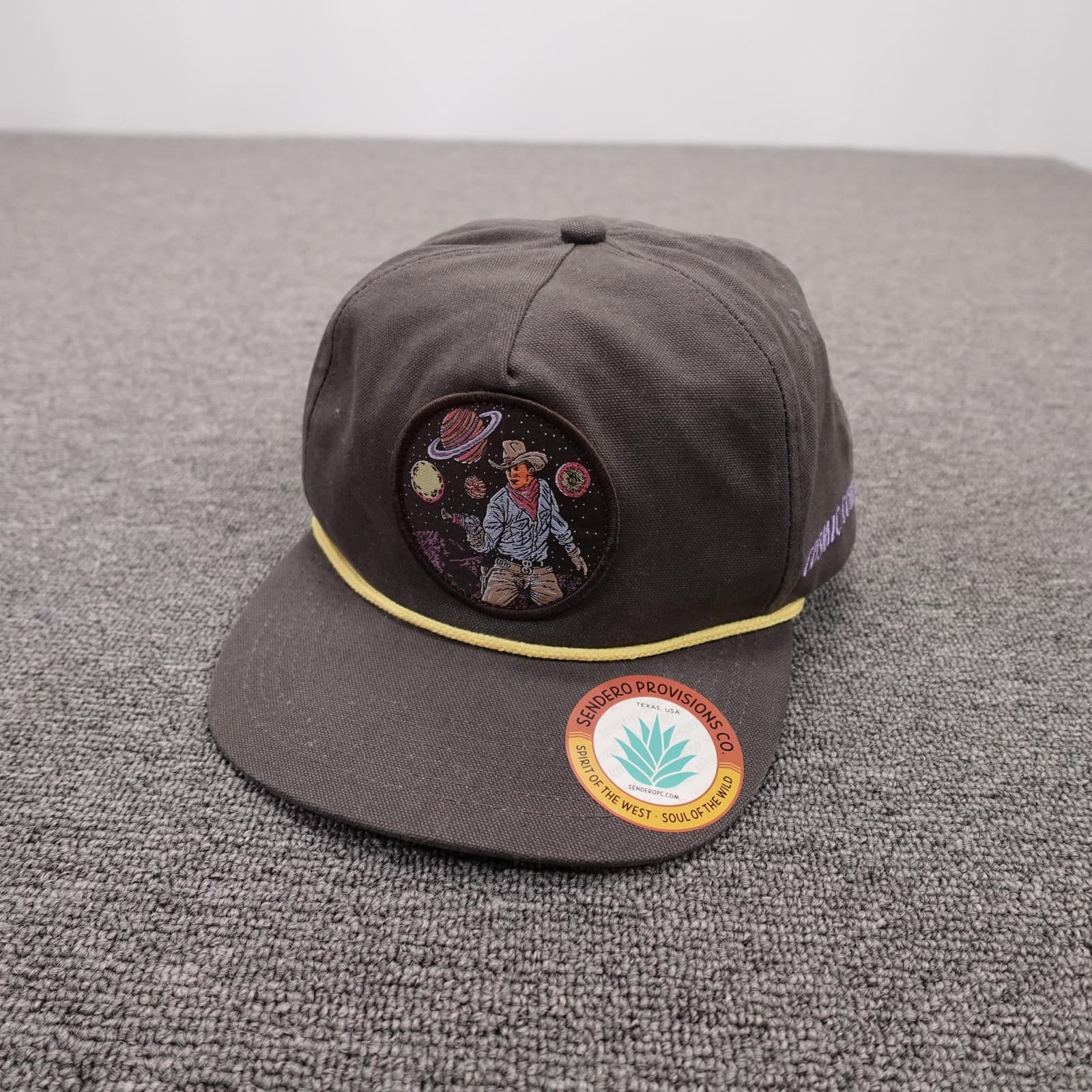 Sendero Provisions Co Hat Cap Snap Back Mens One Size Gray Cosmic Cowboy Rope