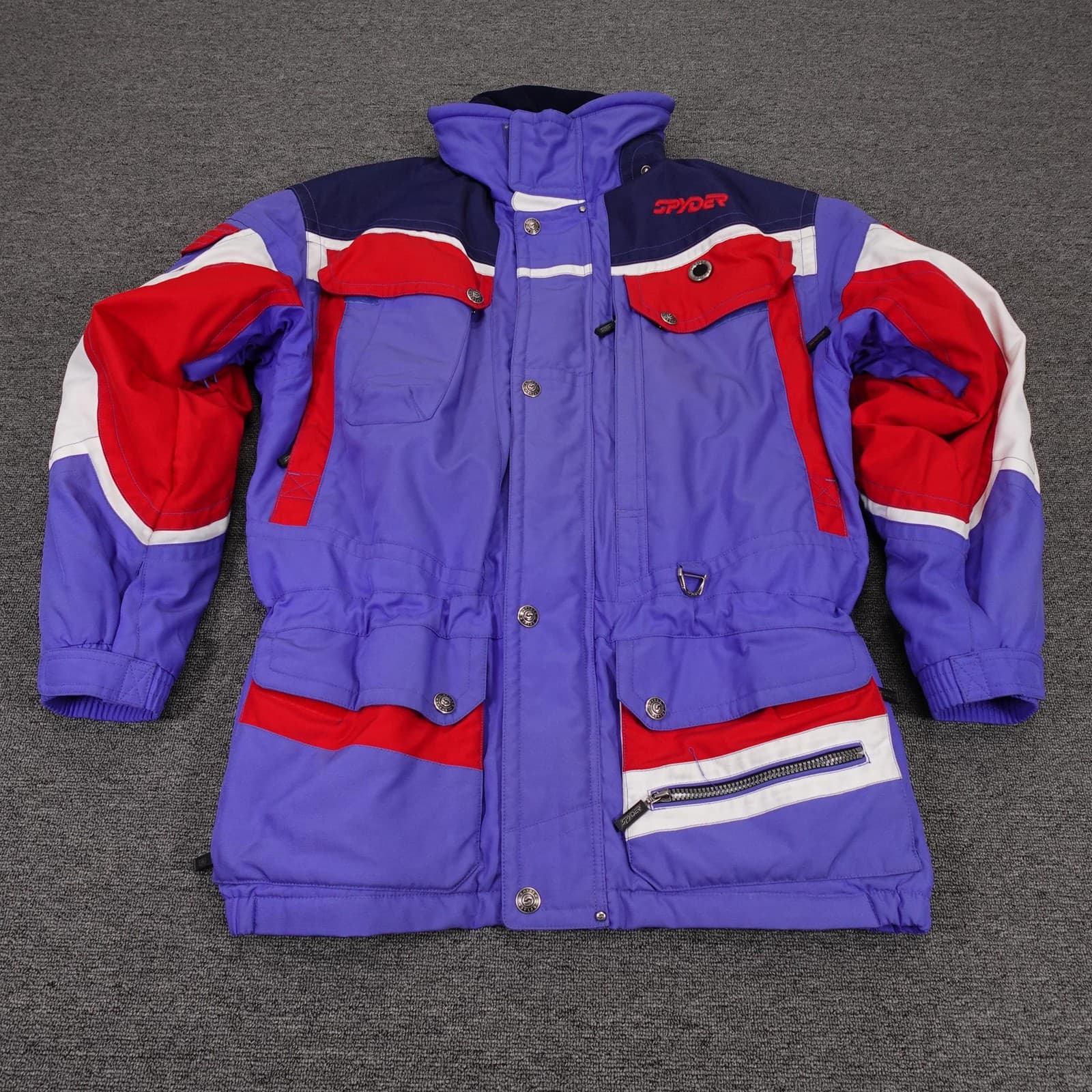 Vintage Spyder Jacket Mens Large Multicolor Colorblock Ski Thinsulate 90s