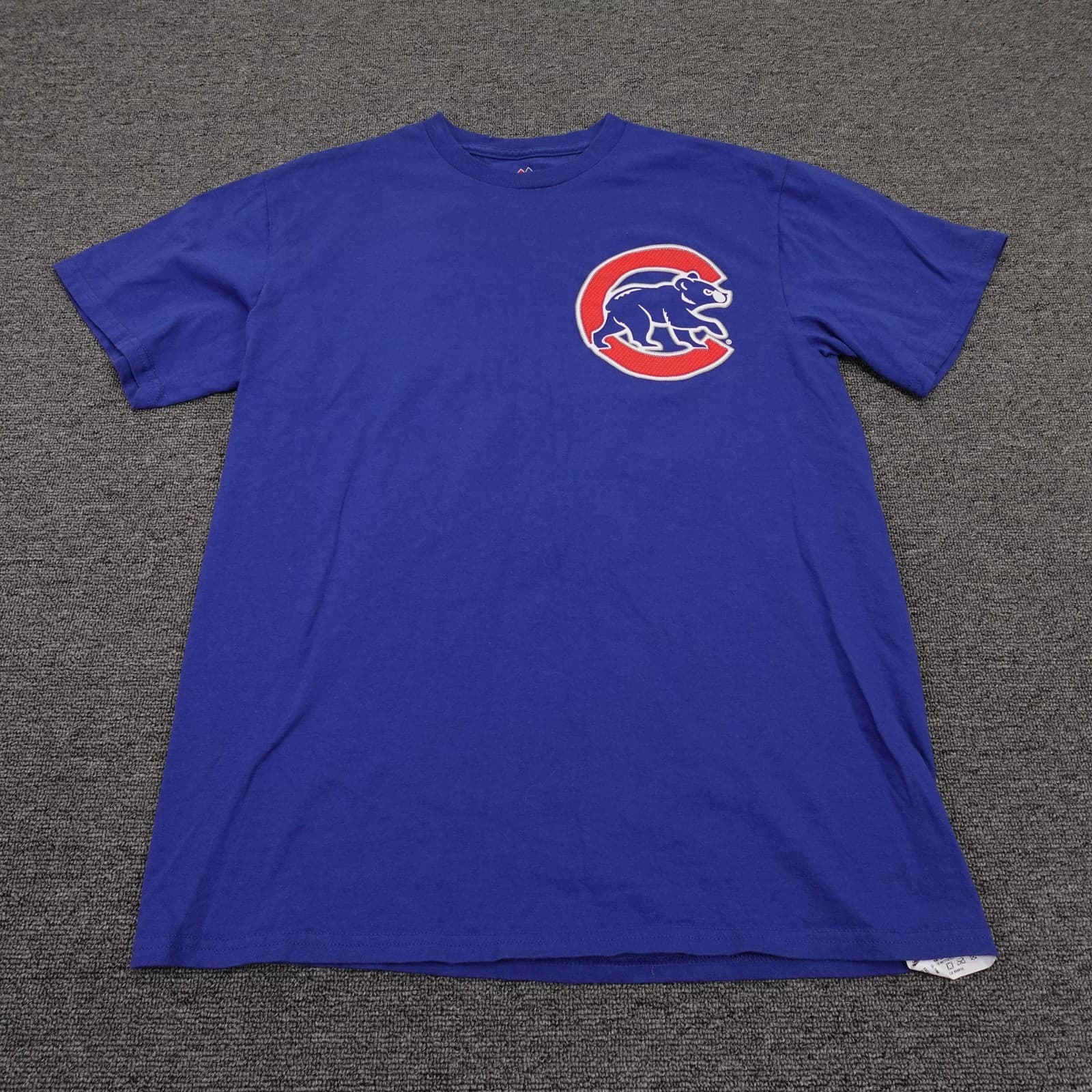 Chicago Cubs Shirt Mens Medium Blue MLB Baseball Kris Bryant Majestic Tee