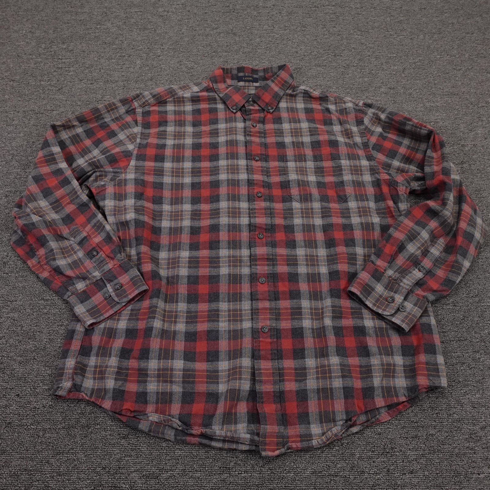 Pendleton Shirt Mens XL Red Plaid Flannel Long Sleeve Button Up Casual Fall