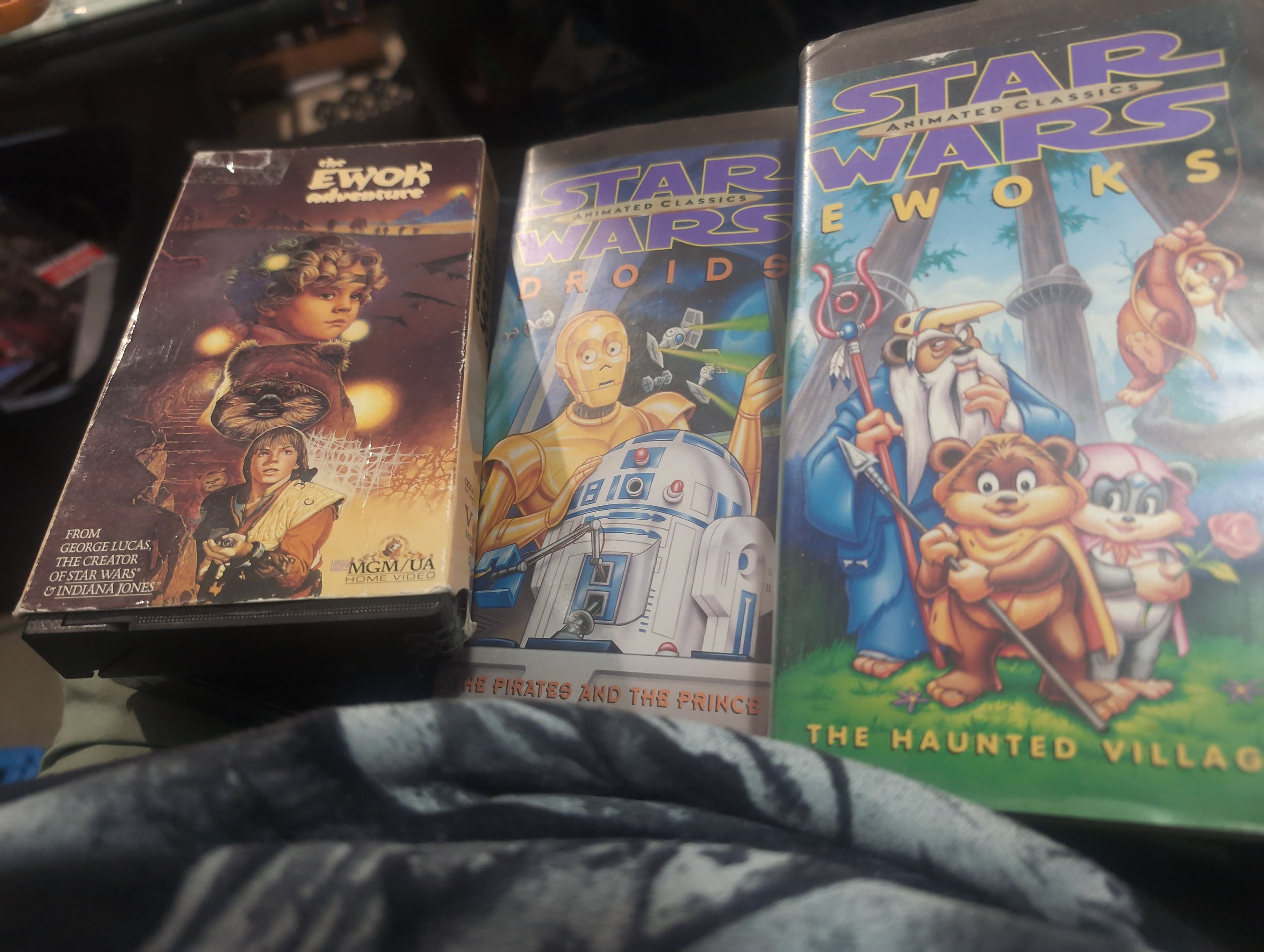 Star Wars Ewok Adventure & Animated Classics VHS Set