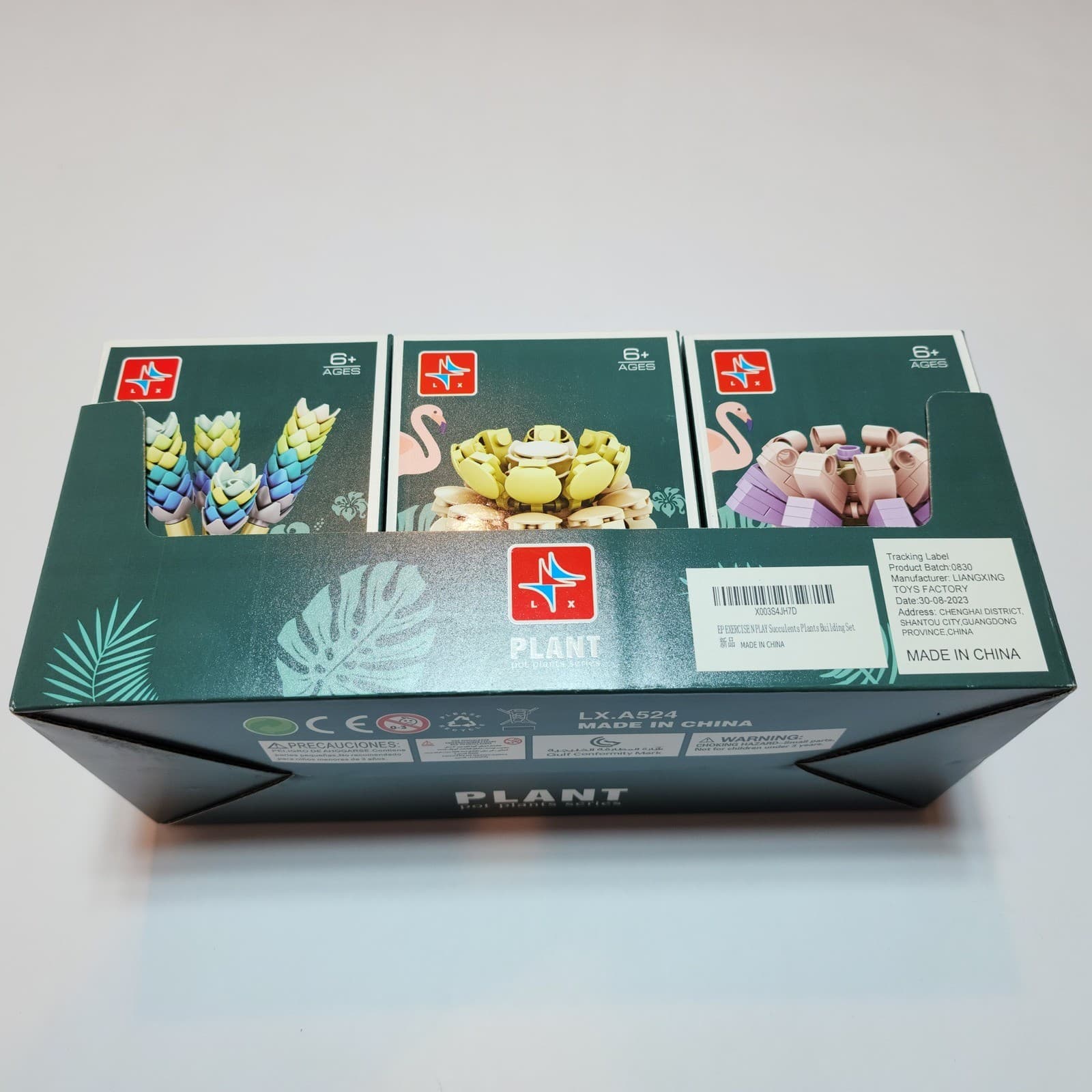 Liangxing LX.A524 Plant Pot Plants Series Building Blocks Succulent Set 6 Pack