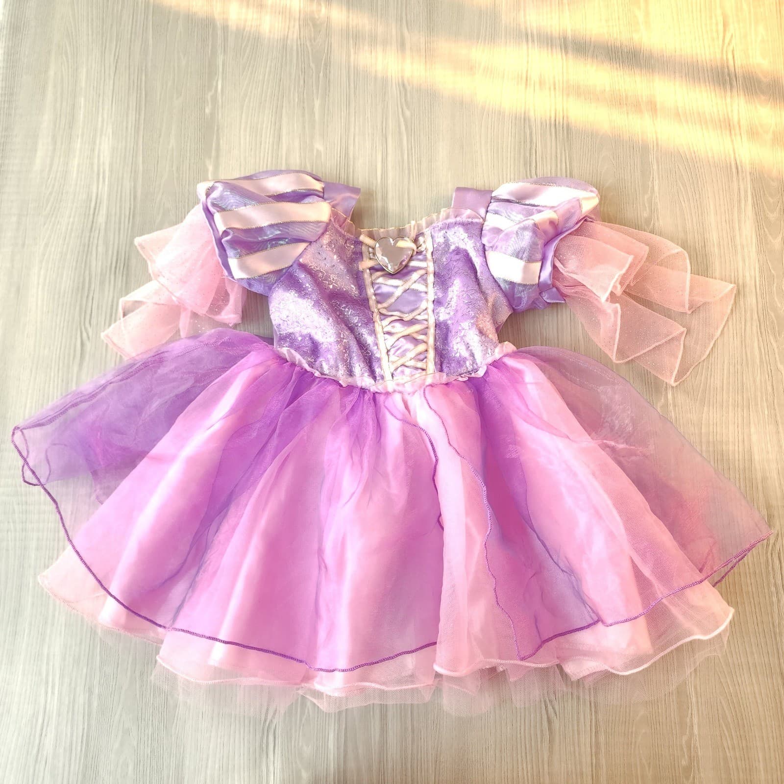 Disney Baby girl Rapunzel Dress up Costume Purple Pink 12-18 M Disney Store