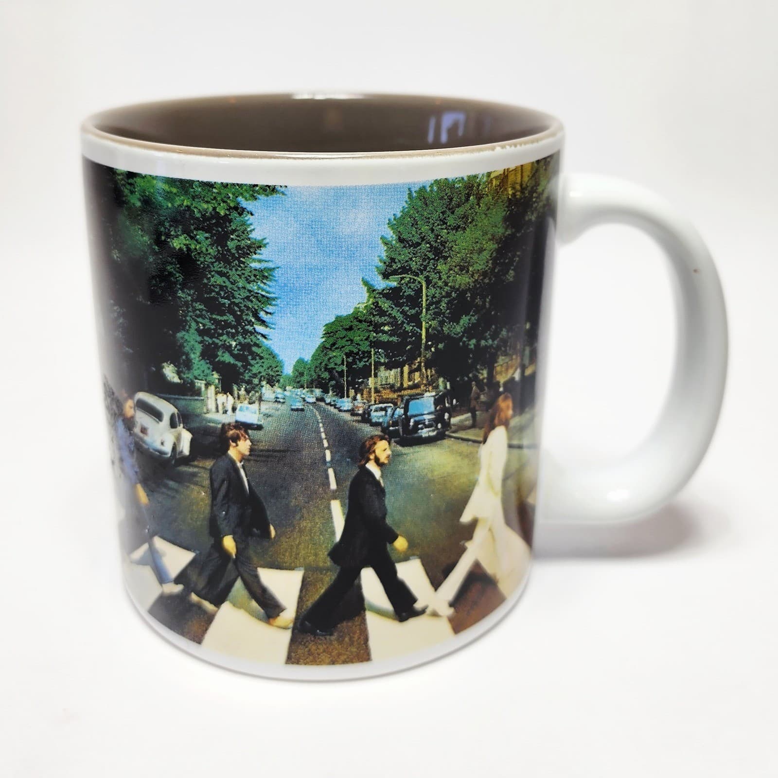 The Beatles Abbey Road Ceramic Coffee Mug Vandor 2013 Apple Corps White 12oz