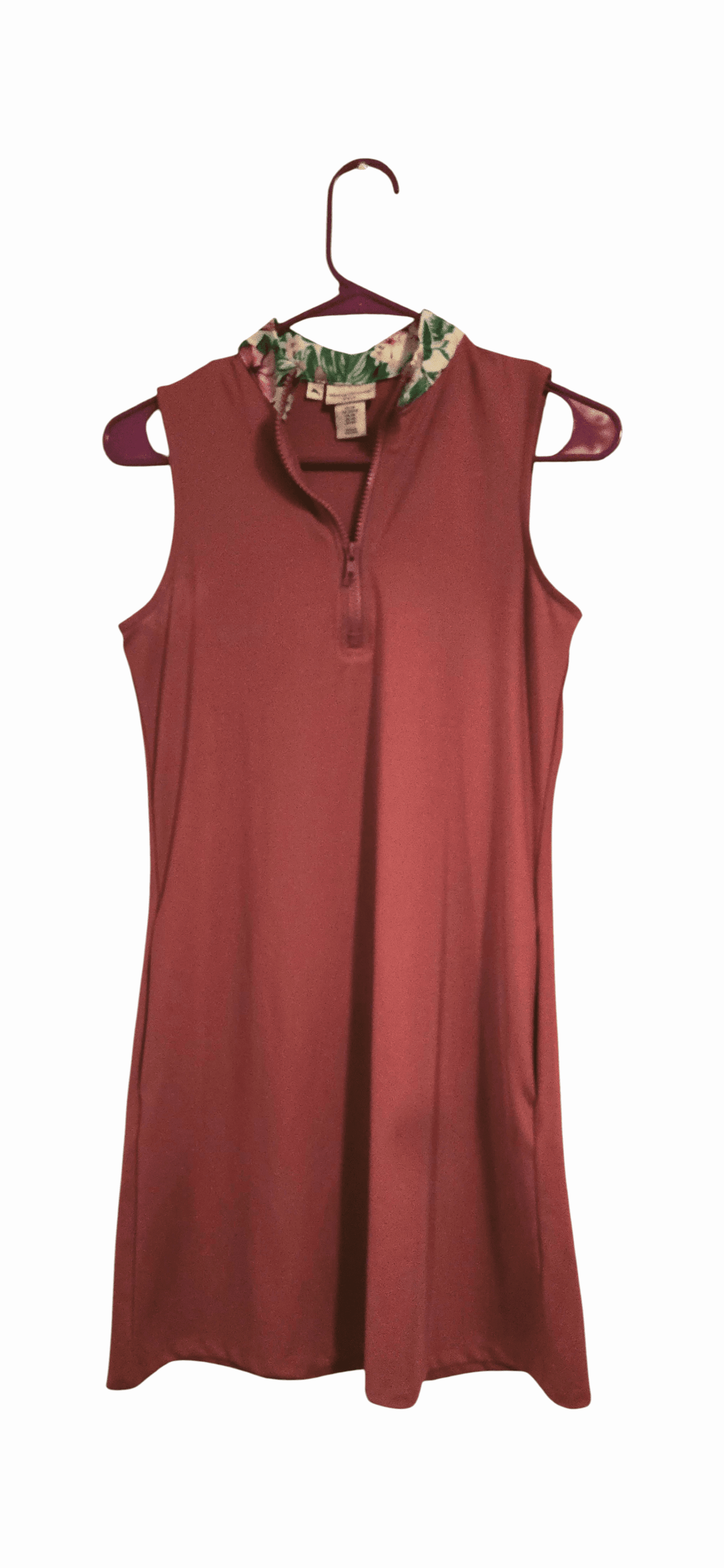 Tommy Bahama XS Sleeveless Golf Dress Floral Collar