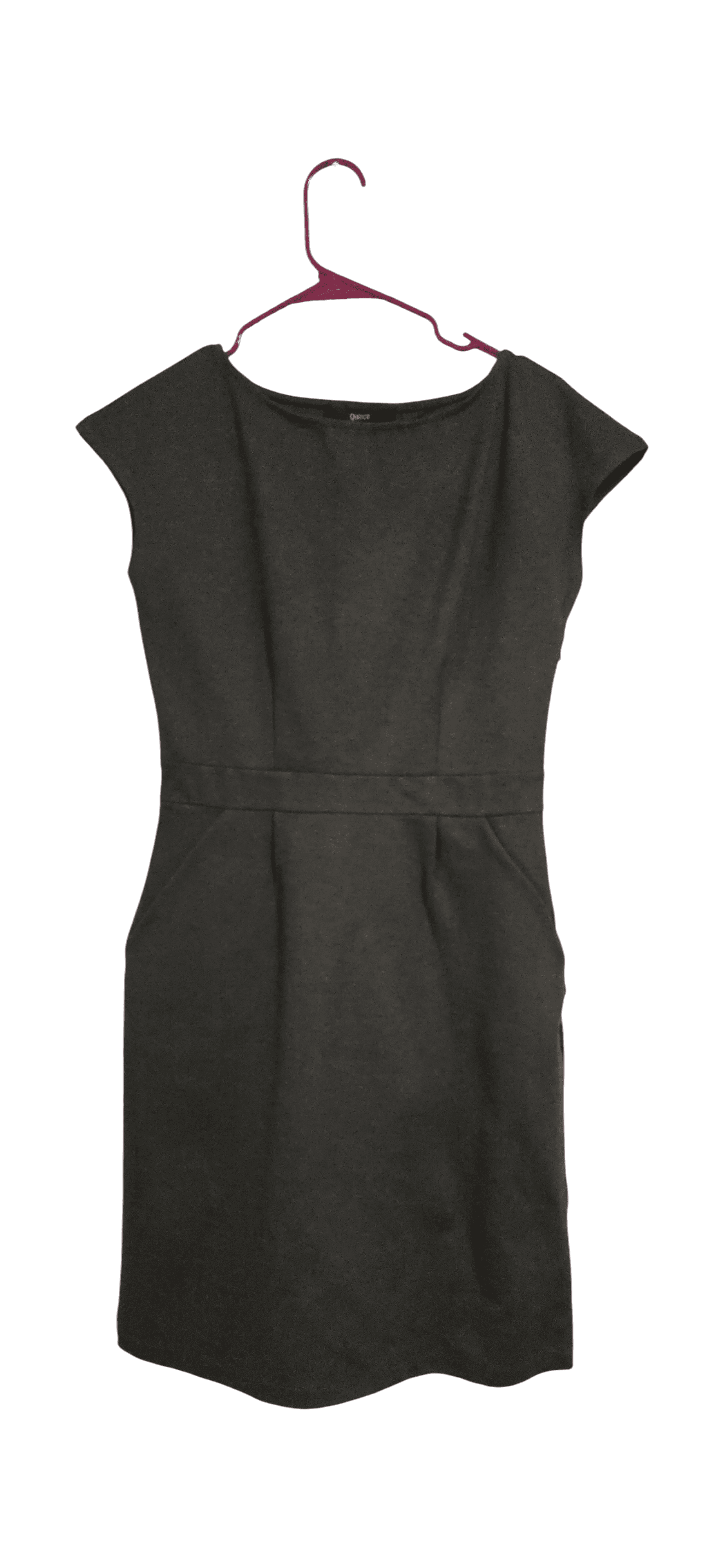 Quince Dark Gray Sleeveless Dress with Pockets