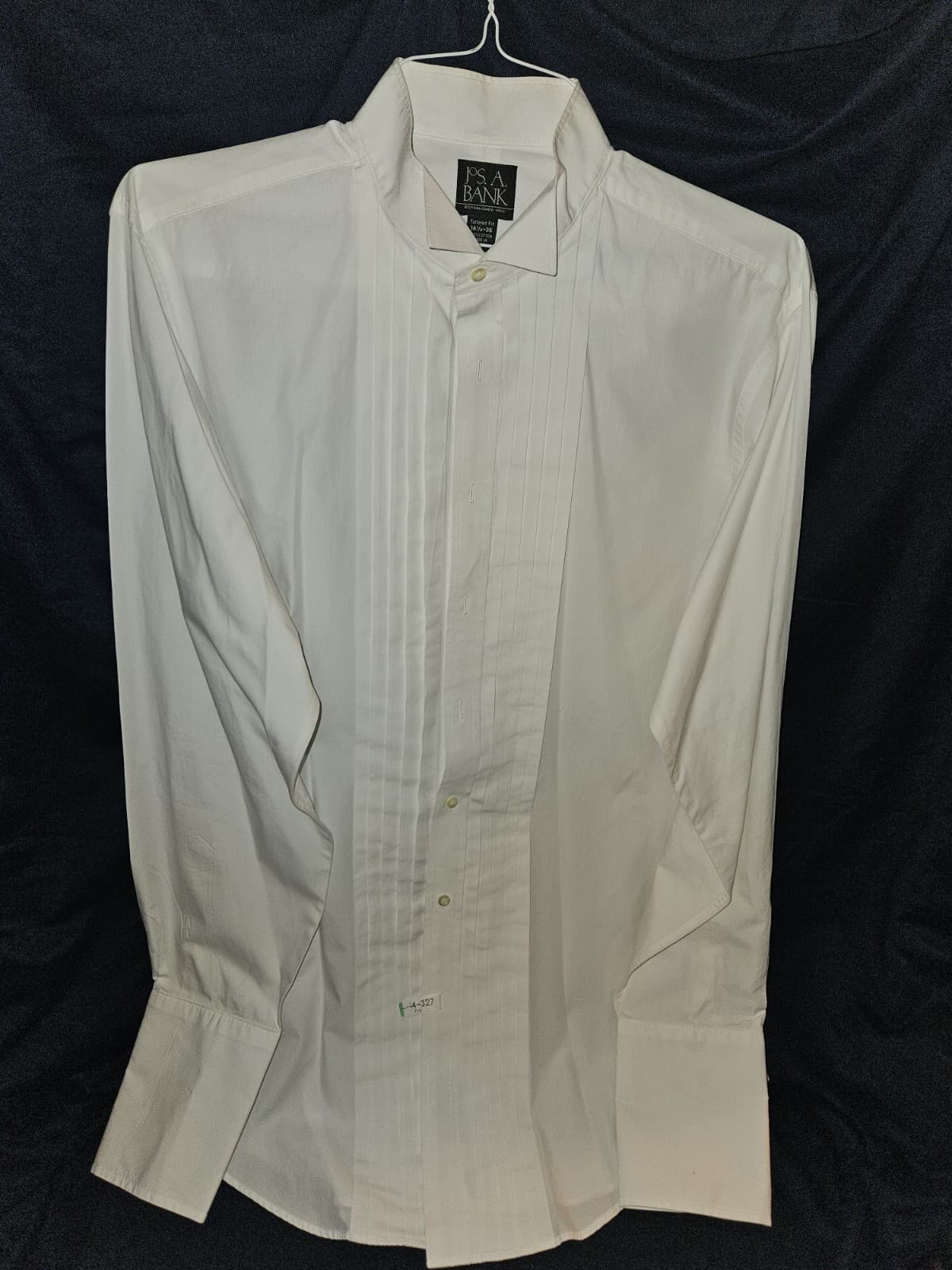 Jos A Bank Tuxedo Formal Wear Dress Shirt L/s White Neck 16-1/2 Arm 36