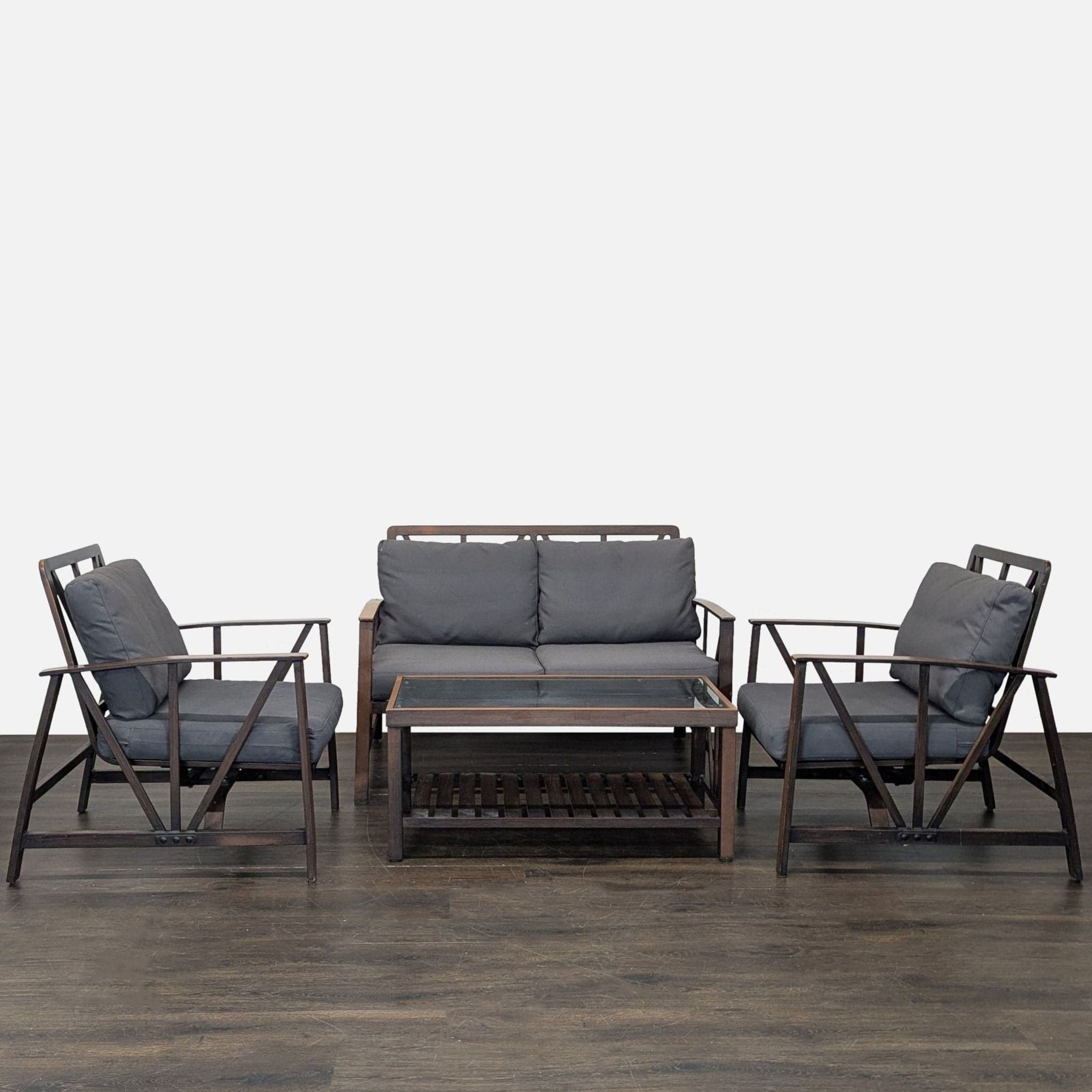 Orchard Supply Hardware 4-Piece Metal Outdoor Conversation Set