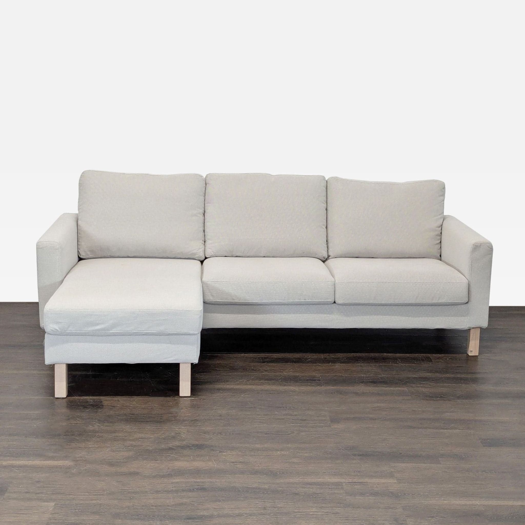 IKEA Modern SALTSJÖBADEN 3-Seater Sectional Sofa with Chaise Lounge