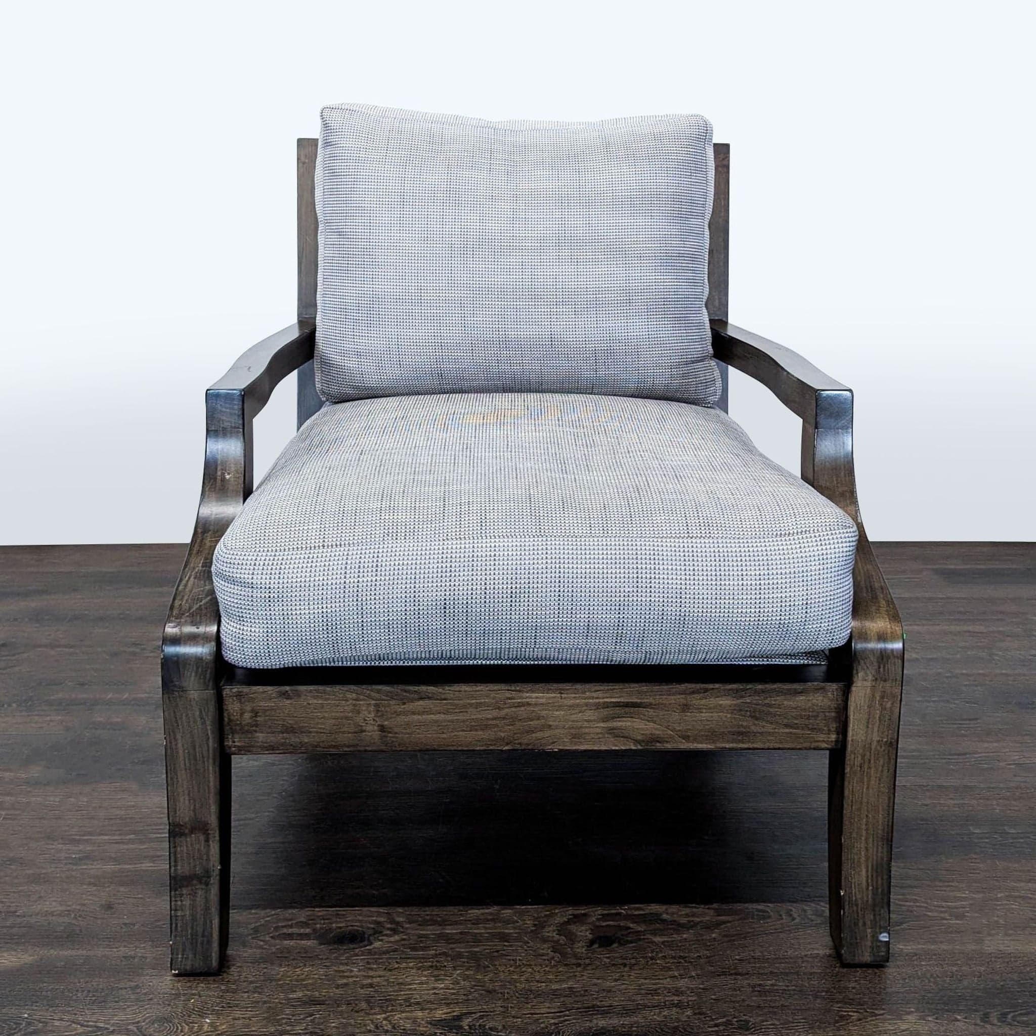 Kreiss Soho Lounge Chair with Wooden Frame and Cushions
