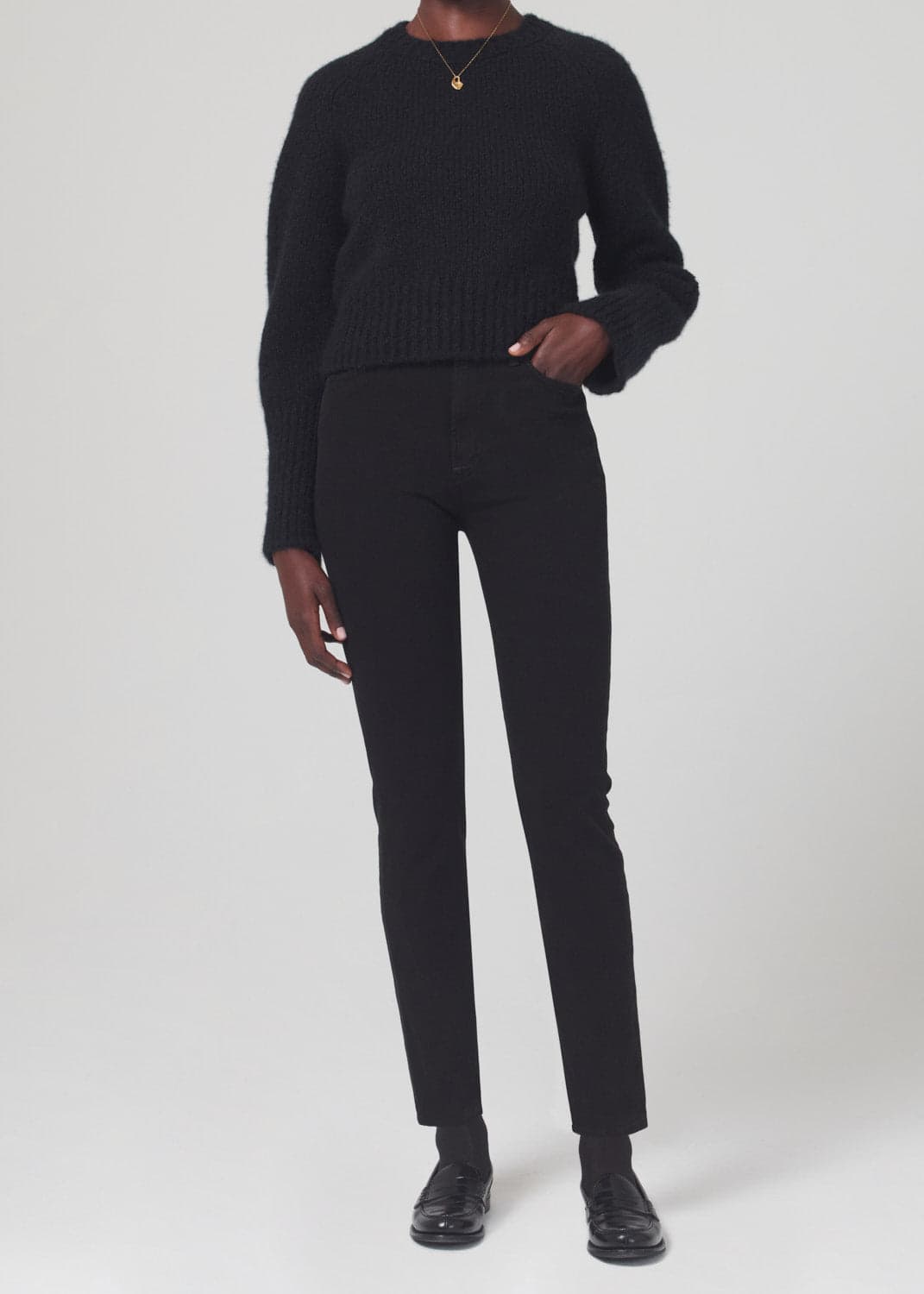 Olivia High Slim - Black - 25