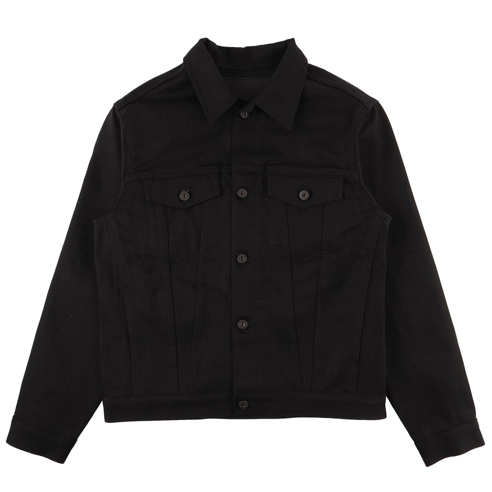 Denim Jacket - Solid Black Selvedge - XXL