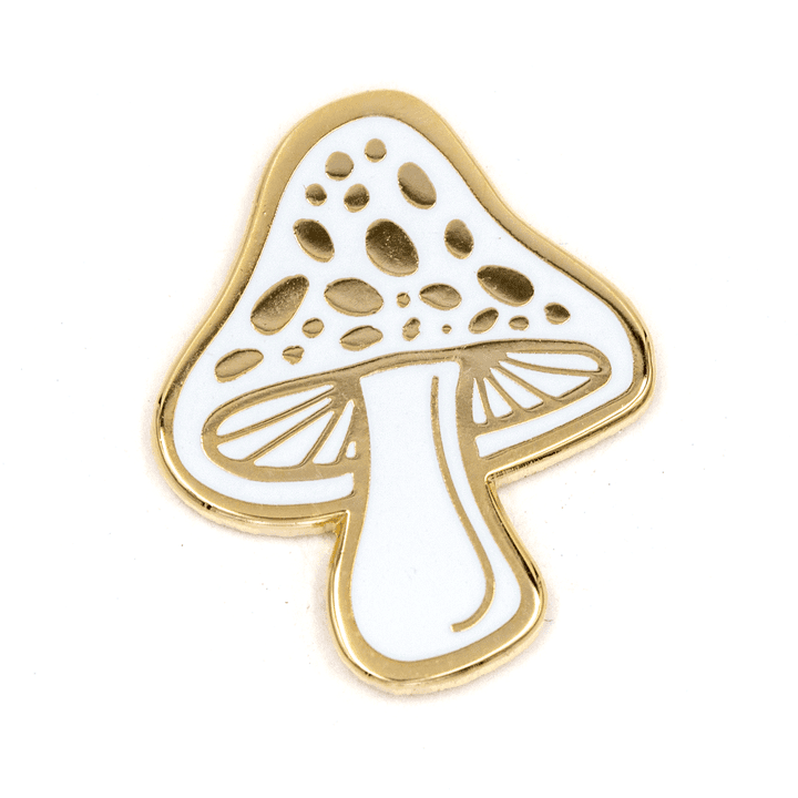 Enamel Pin - Golden Mushroom - Regular