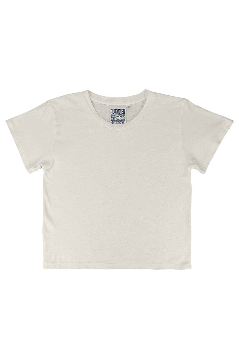Cropped Lorel Tee - White, M