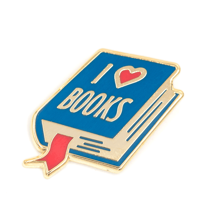 Enamel Pin - I Heart Books - Regular