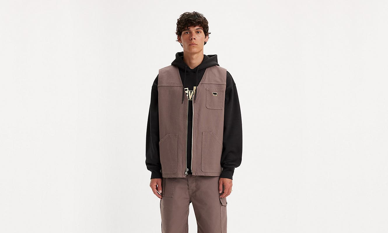 Skate Canvas Vest - Peppercorn - M