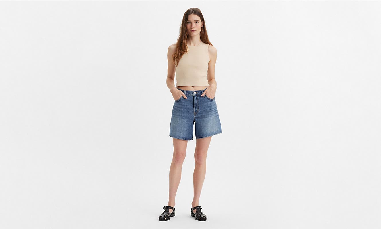 High Baggy Shorts - Worn Memory - 26