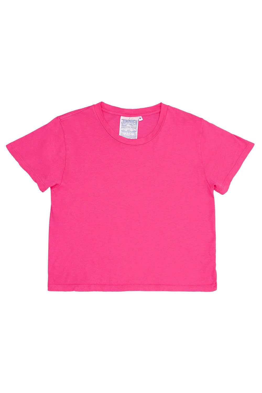Cropped Ojai Tee - Electric Fuchsia, S