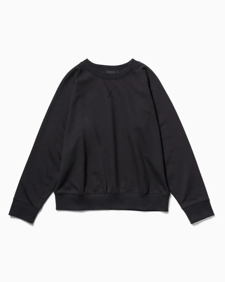 Women's Recycled Fleece Crewneck - Black, L