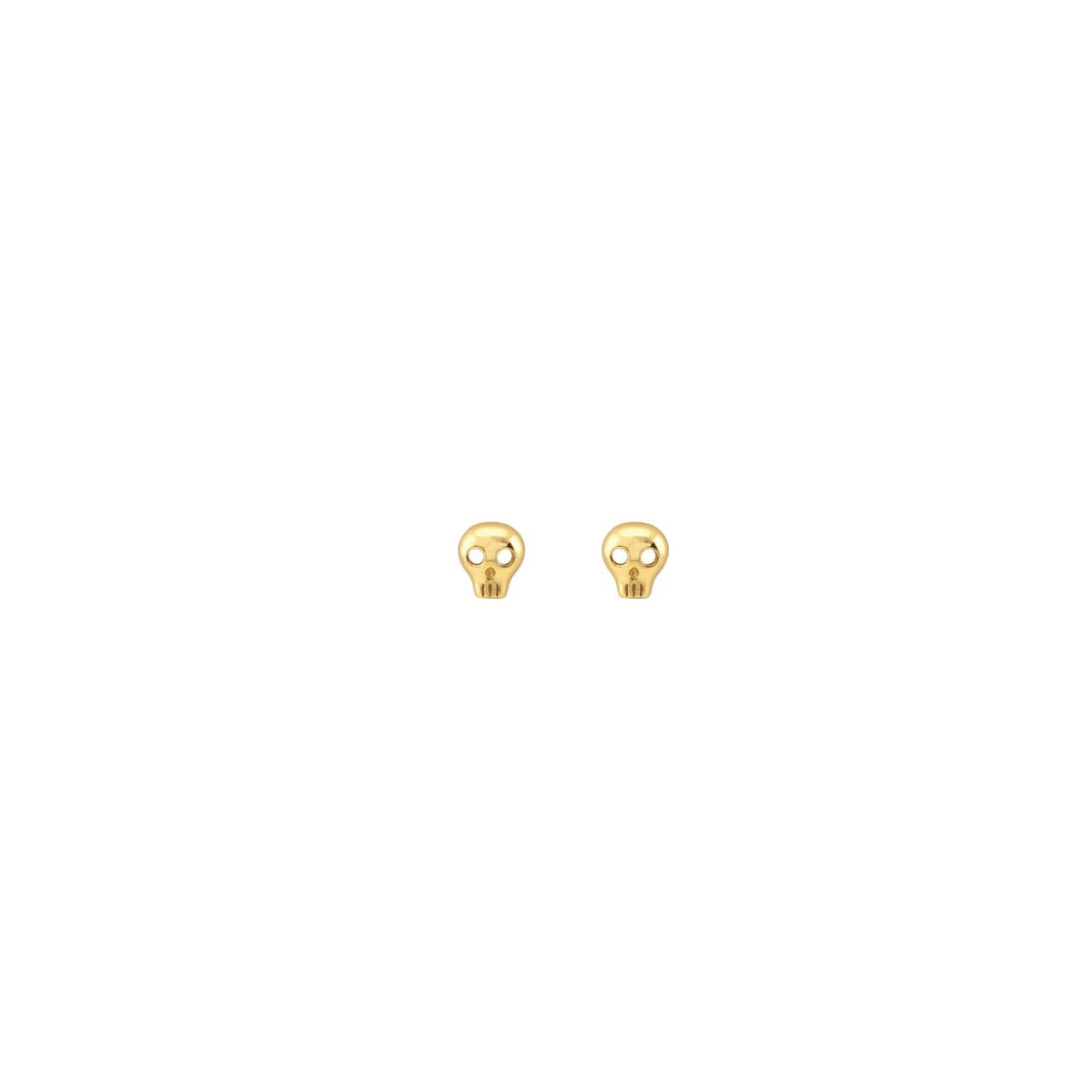 Studs - Tiny Skull - Gold