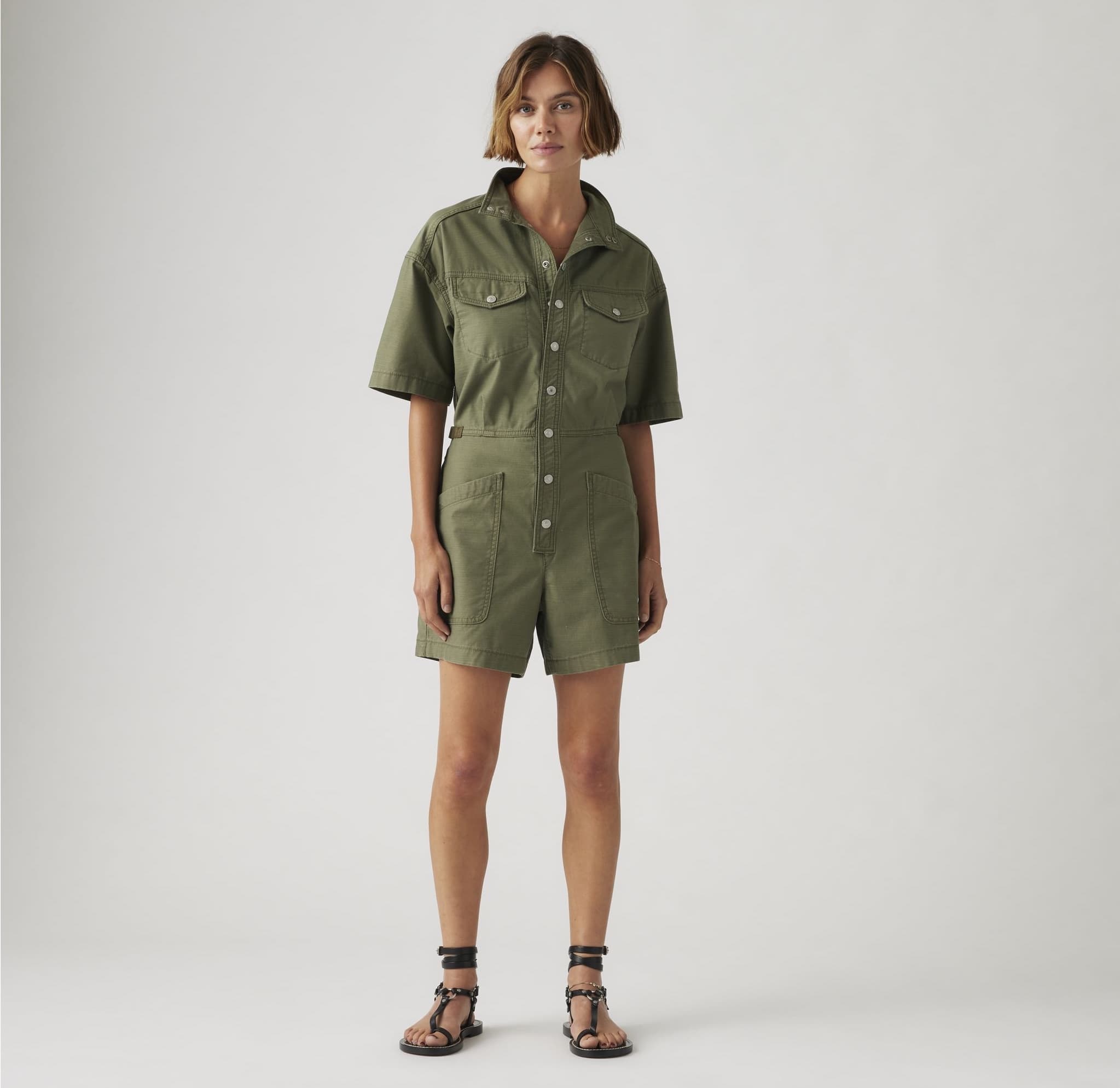 Surplus Romper - Olive - L