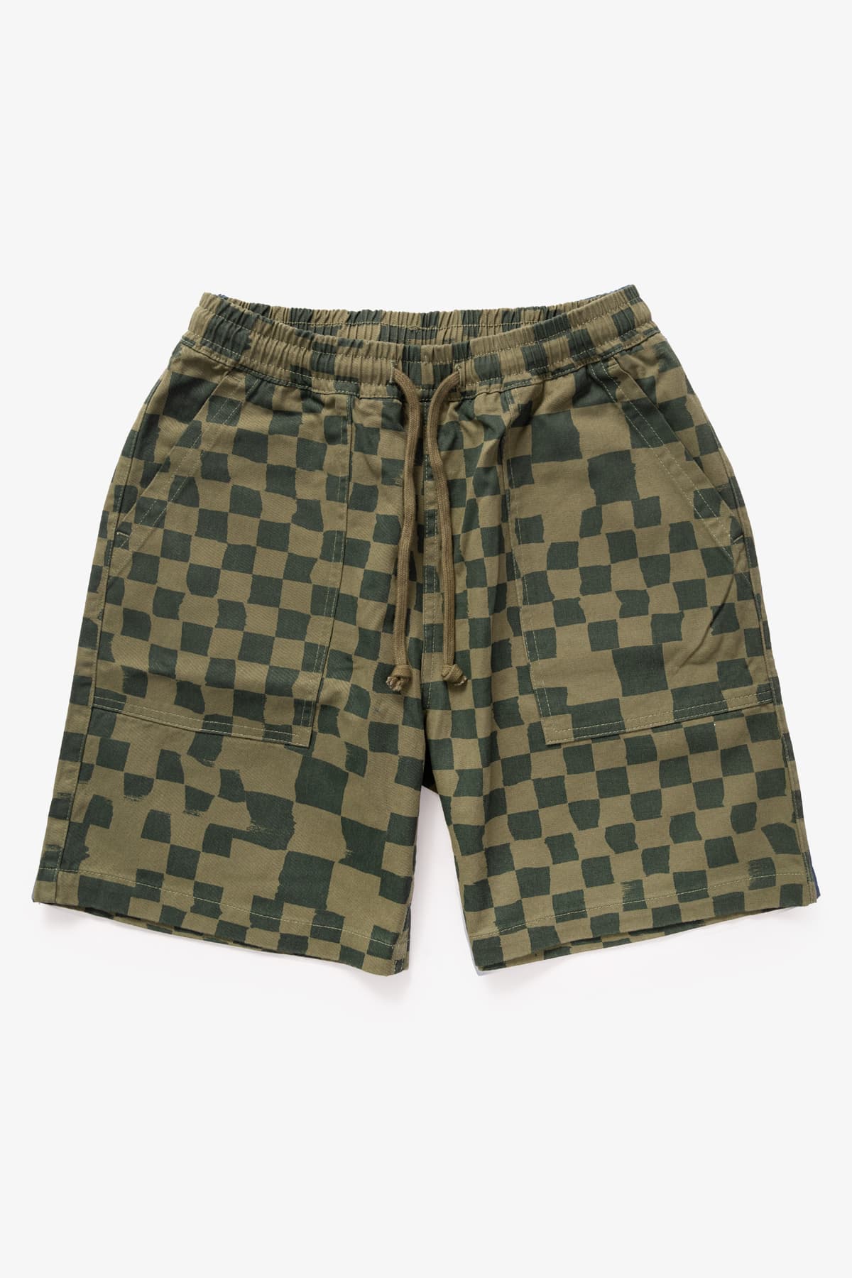 Chef Short - Olive Checker - XS