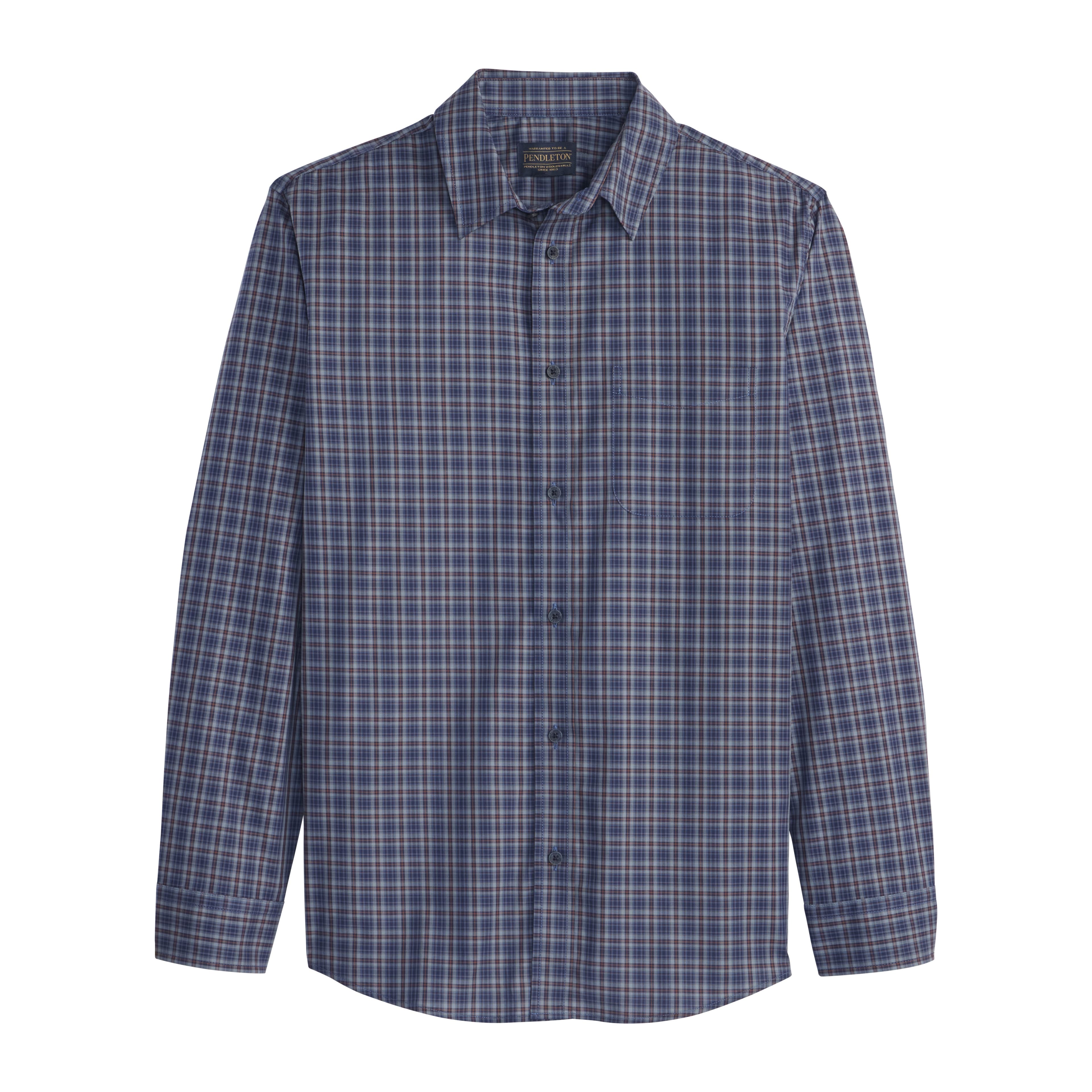 Academy Shirt LS - Blue/Red/Ecru - XL