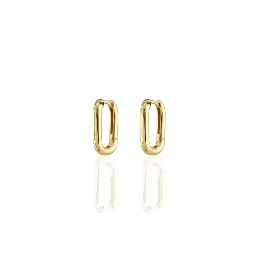 Oval Huggie Hoop - Gold