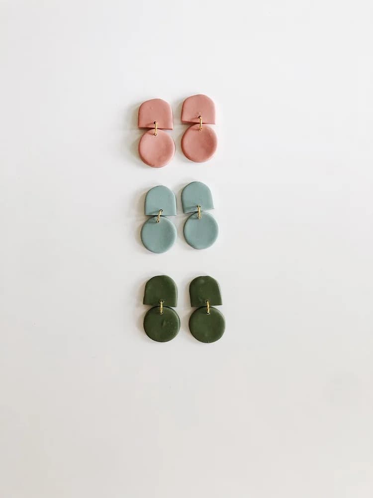 Dottie Earrings - Fern