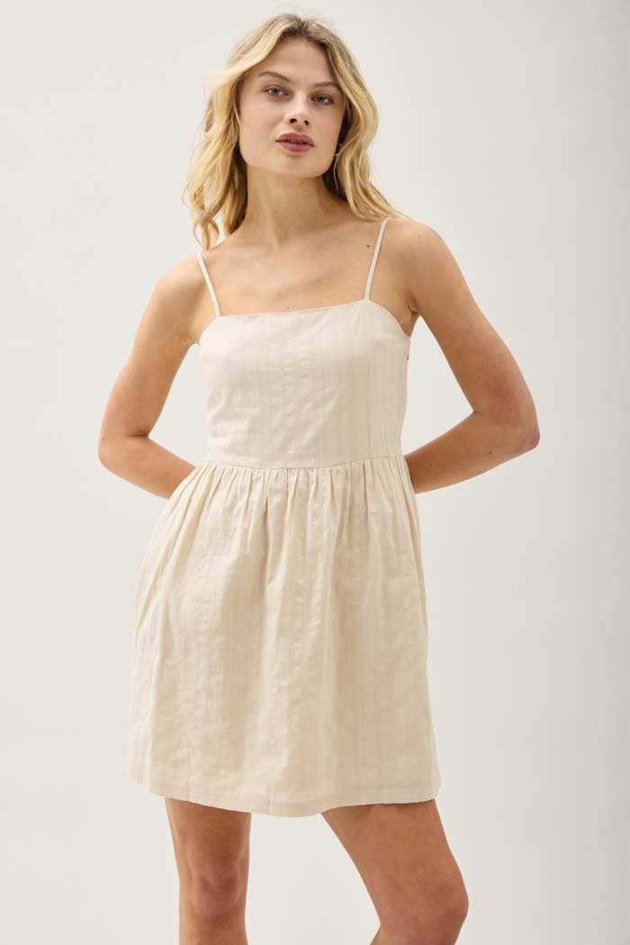 Cardiff Mini Dress - Oat Milk - XS