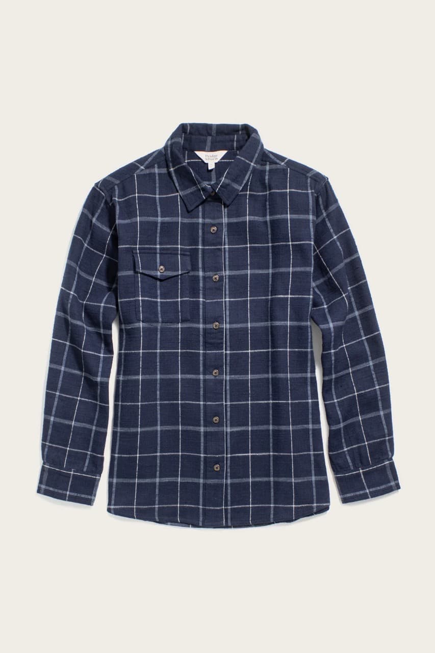 Bird Shirt - Moonrise Windowpane - L