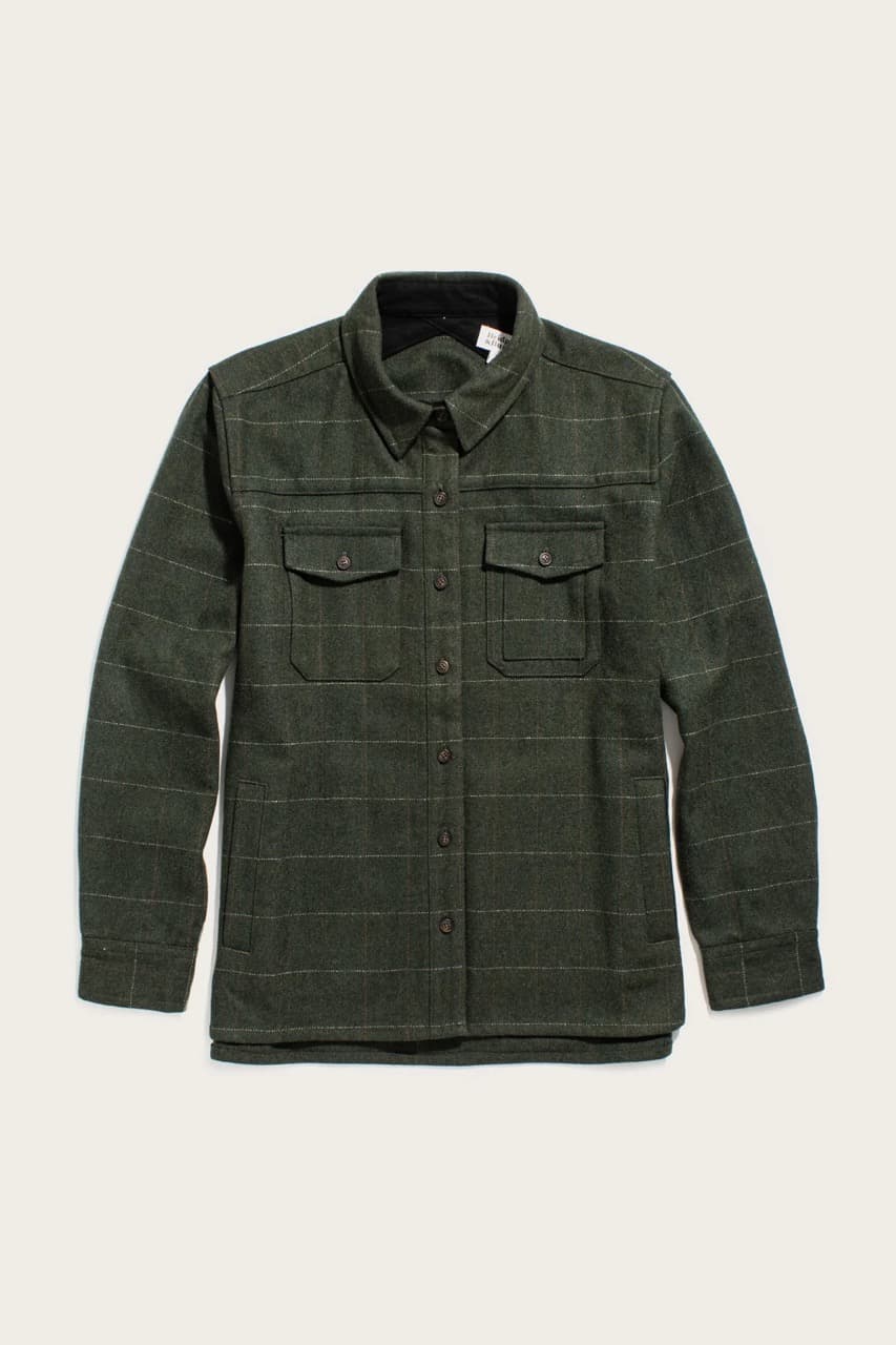 Harlow Shirt Jacket - Cypress Windowpane - M