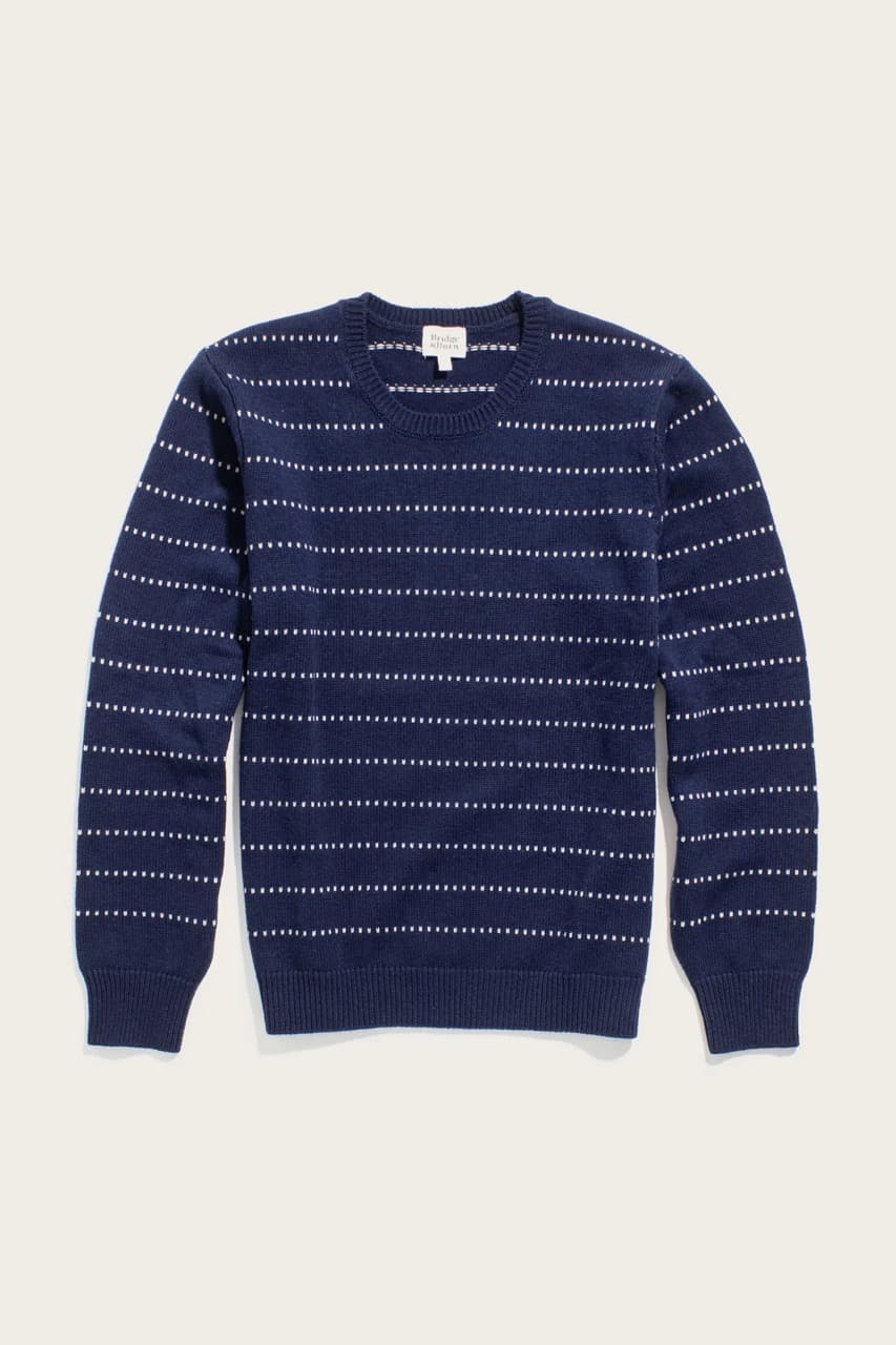 Cline Sweater - Navy Dotted Path - L