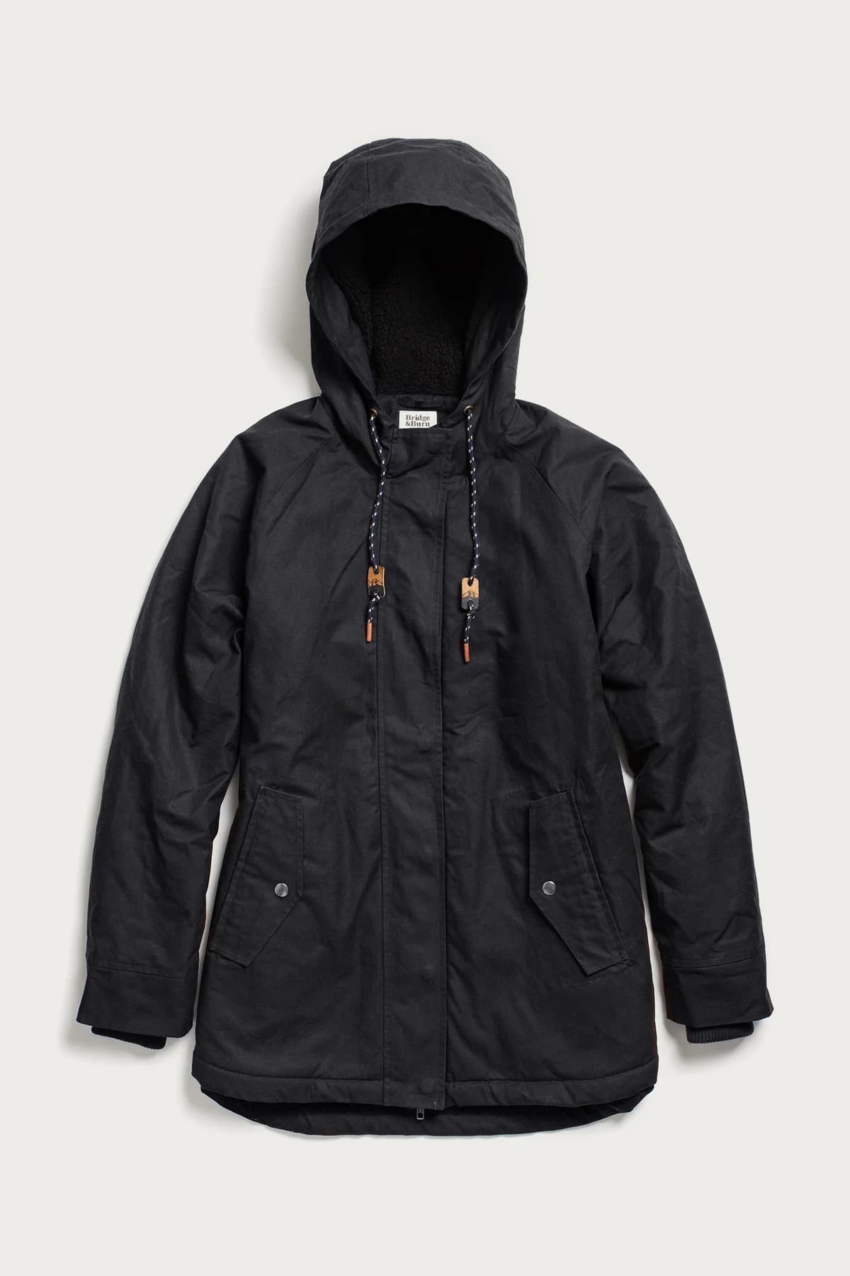 Sequoia Parka - Charcoal Waxed Canvas - L