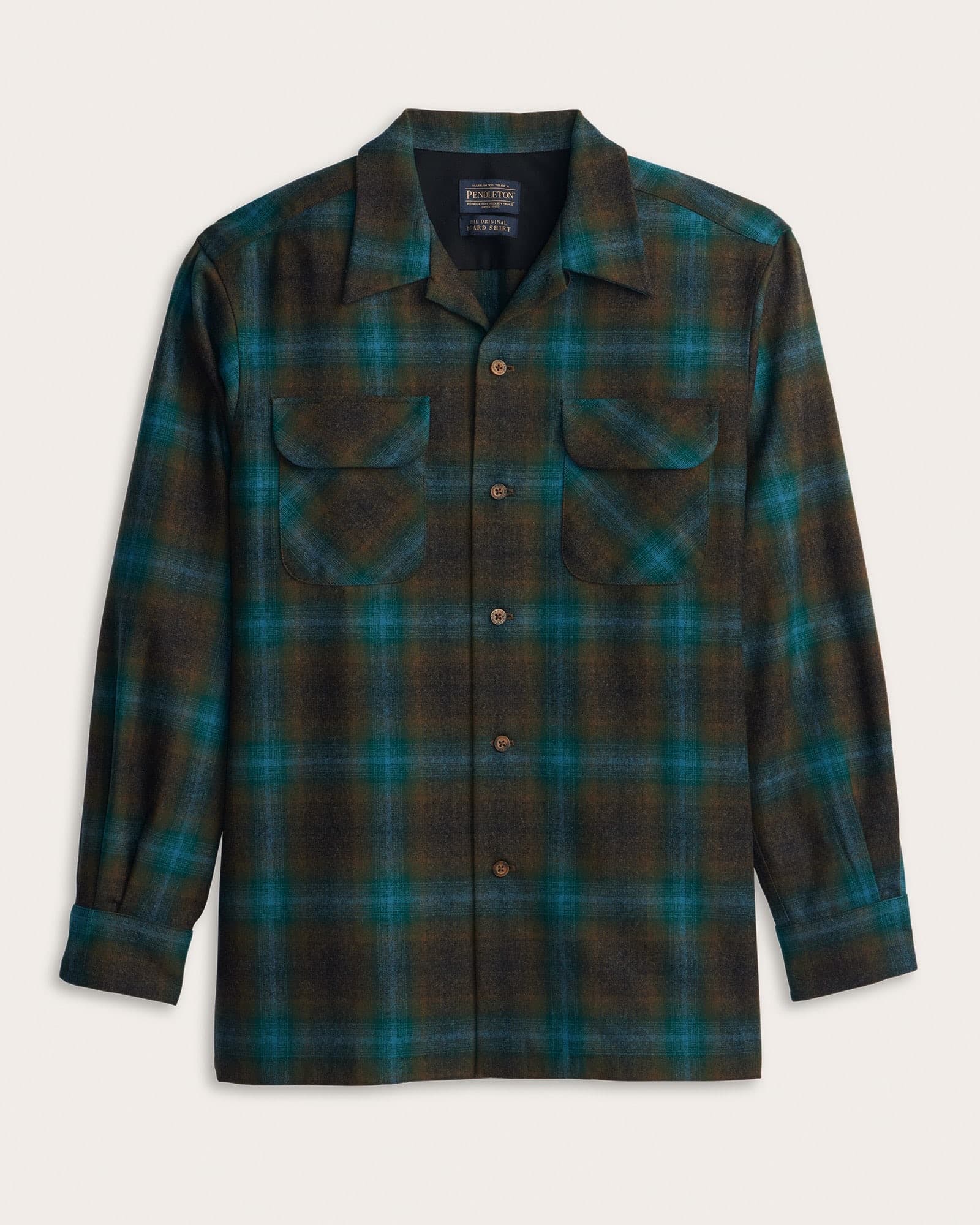 Board Shirt - Teal/Charcoal Ombre - M